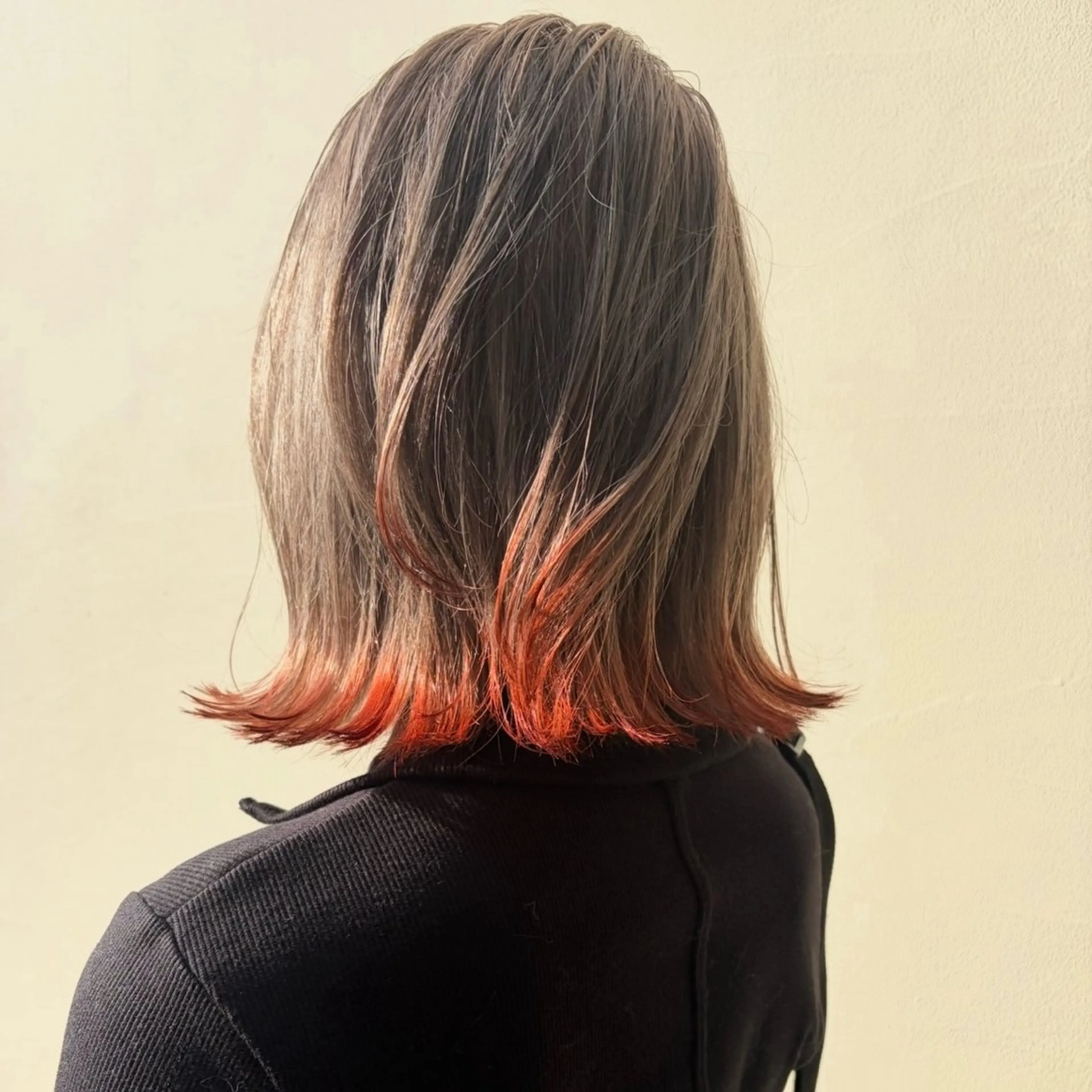 ミディアム カラー デザインカラー 松本 茜のヘアスタイル