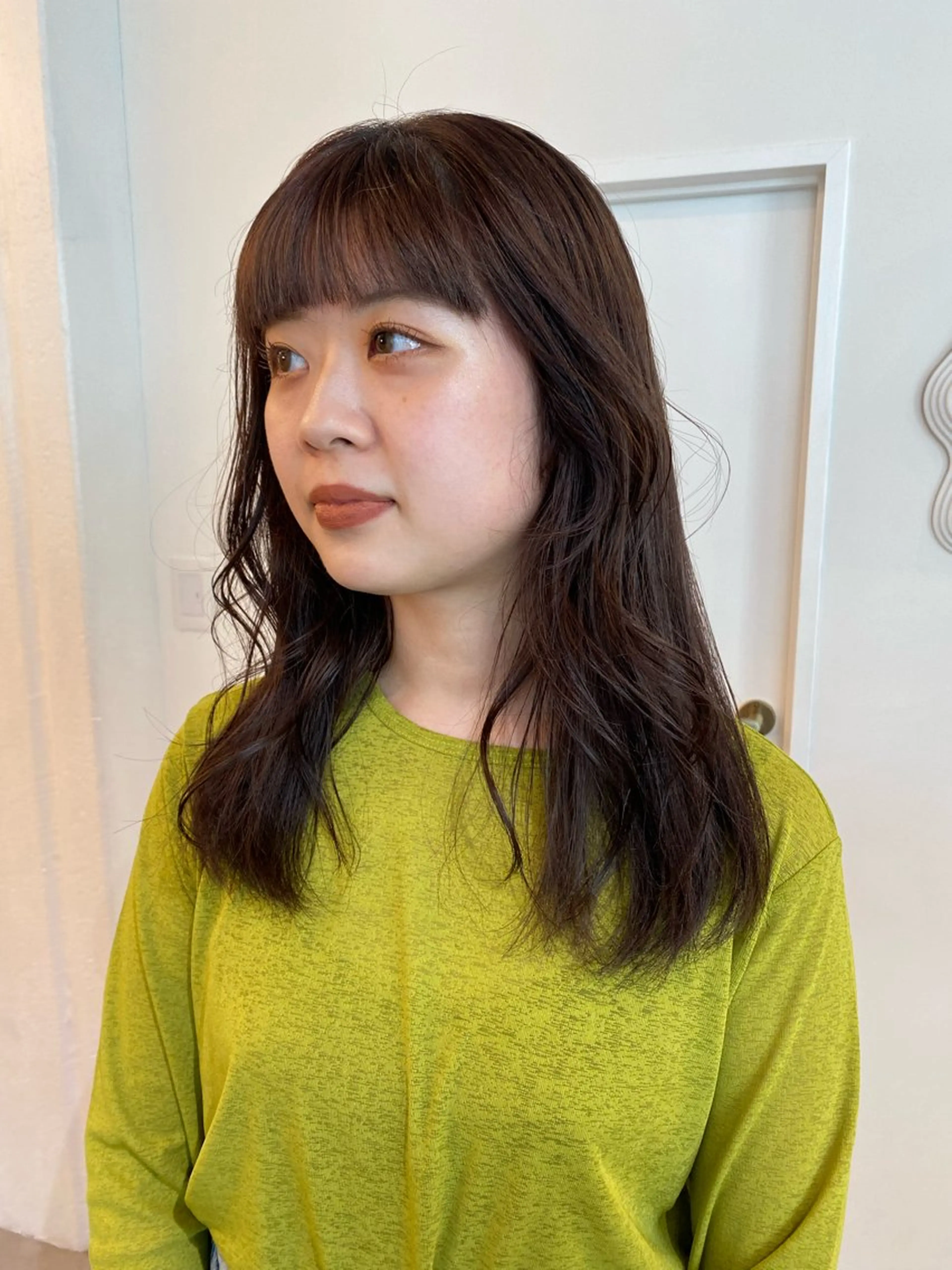 セミロング カラー hair design chouchou所属・ichika/福岡 /透明感カラー🤎のヘアスタイル