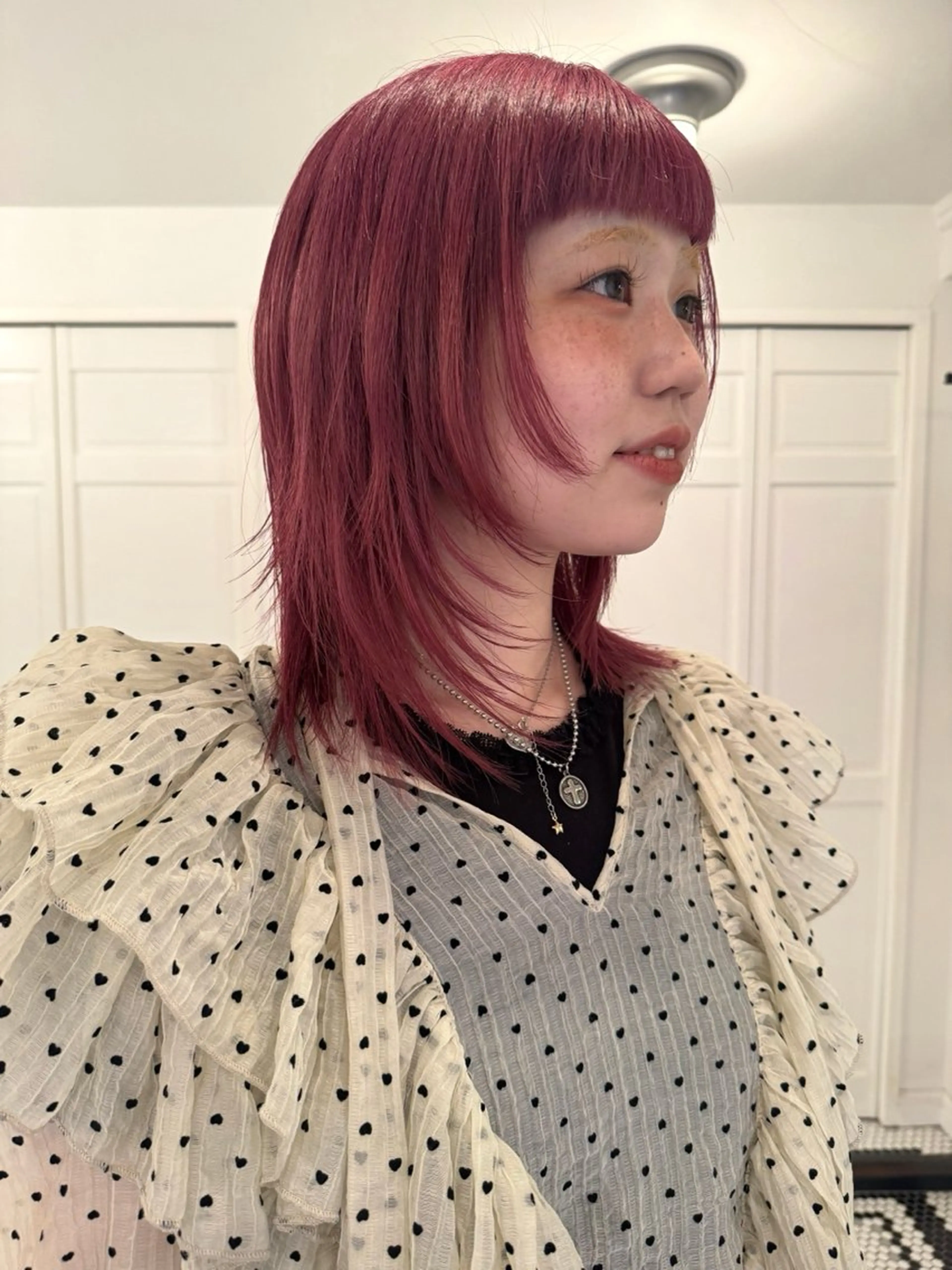 カラー ヘアカラー ブリーチカラー🎀 韓国風/寺門美優のヘアスタイル