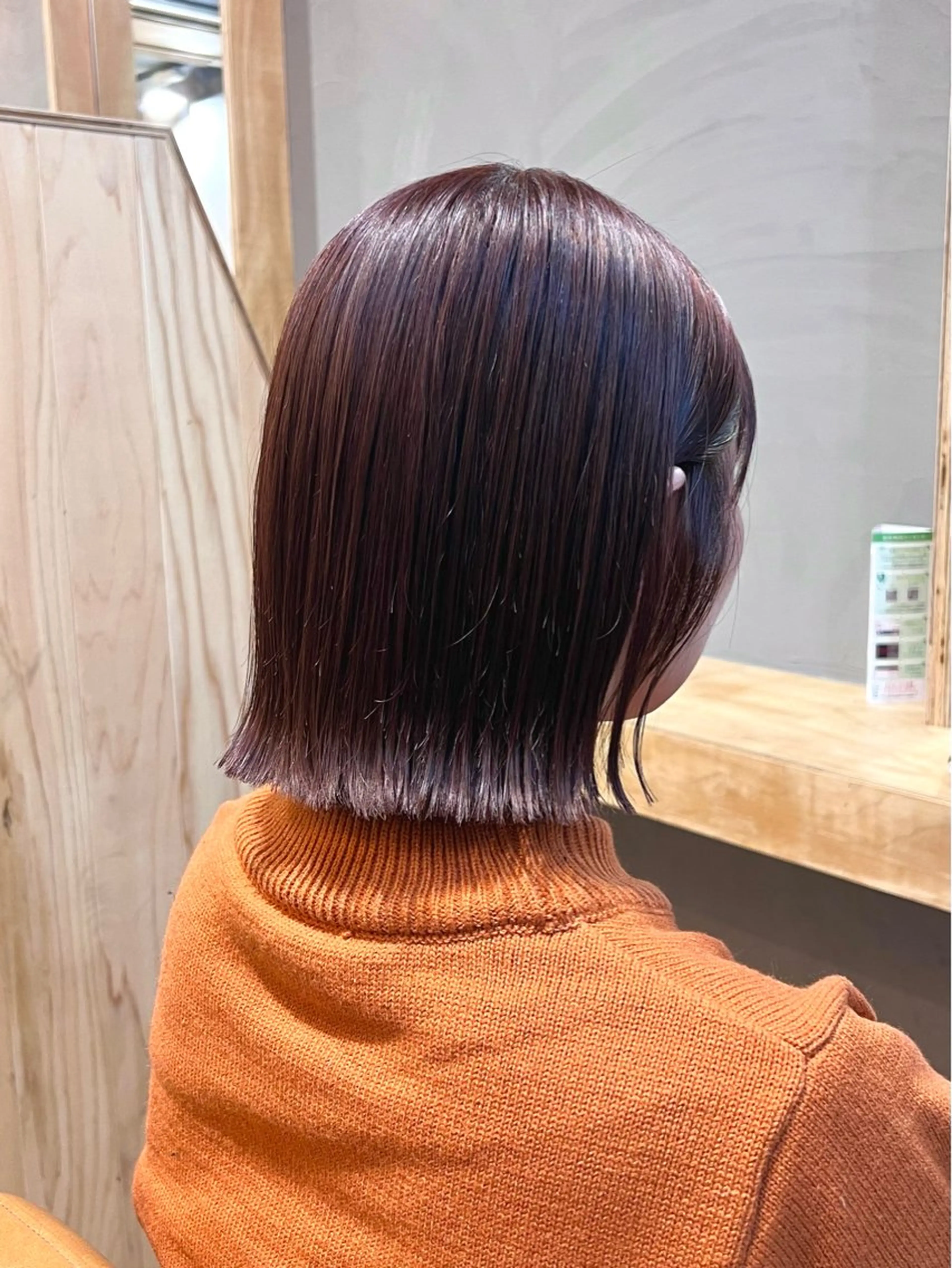 ショート カラー 切りっぱなしボブ ボブ 神戸ボブ✂️ ioe三宮/田 伸佳のヘアスタイル