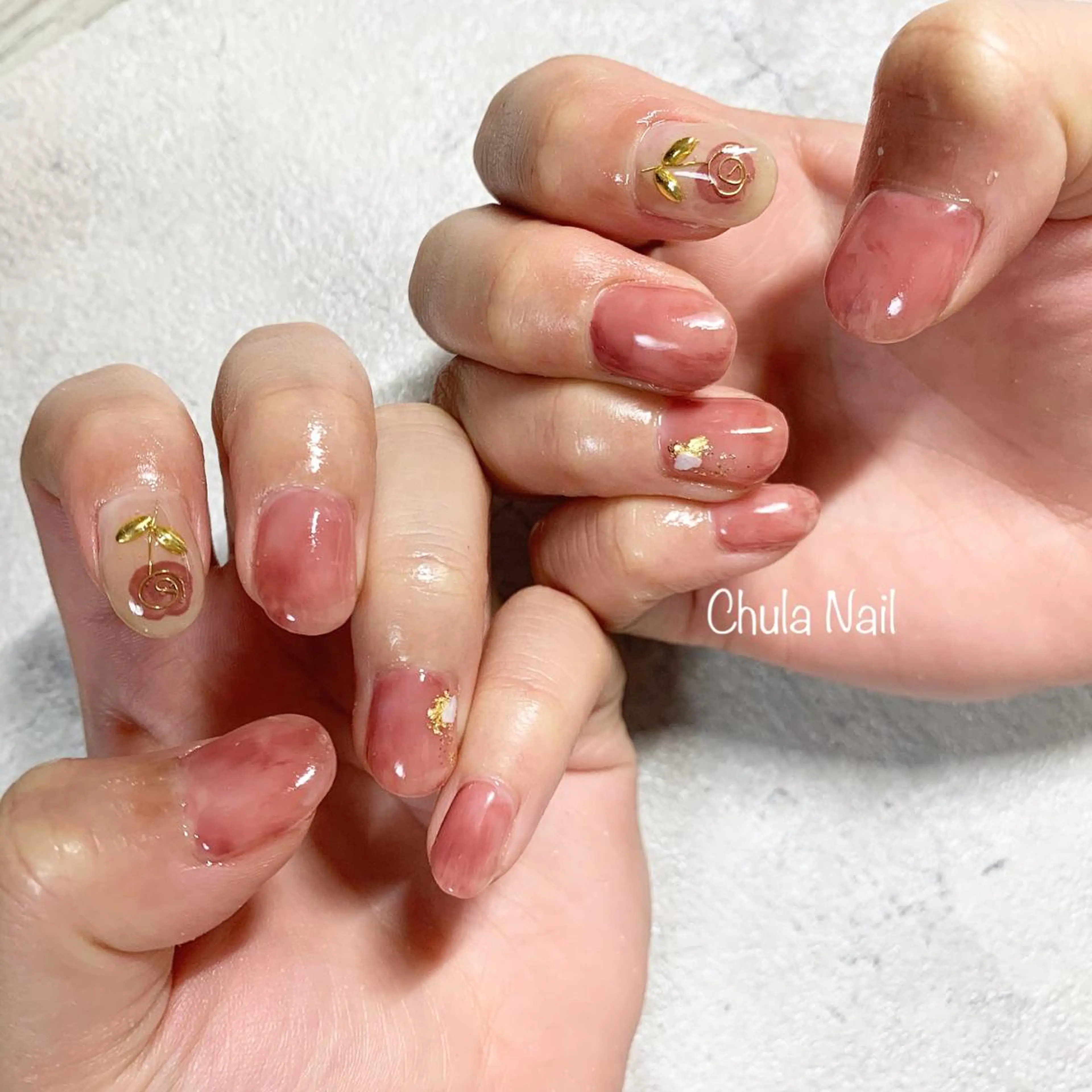 ネイル ニュアンスネイル ëmma nail_ by chulaのネイルデザイン