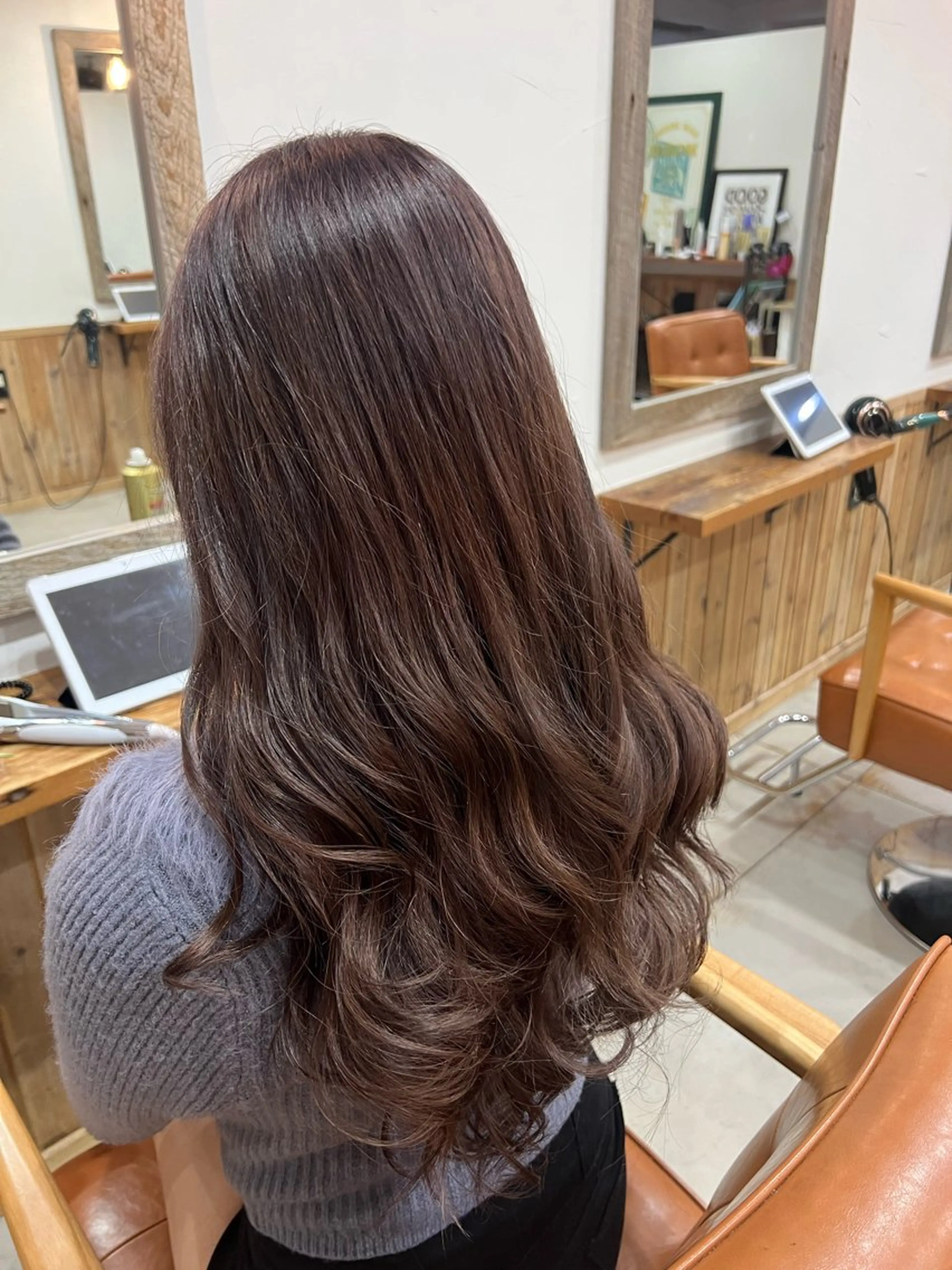 ロング カラー ヘアカラー トリートメント 🌈ダブルカラー🌈 💚みやのしんじ💚のヘアスタイル