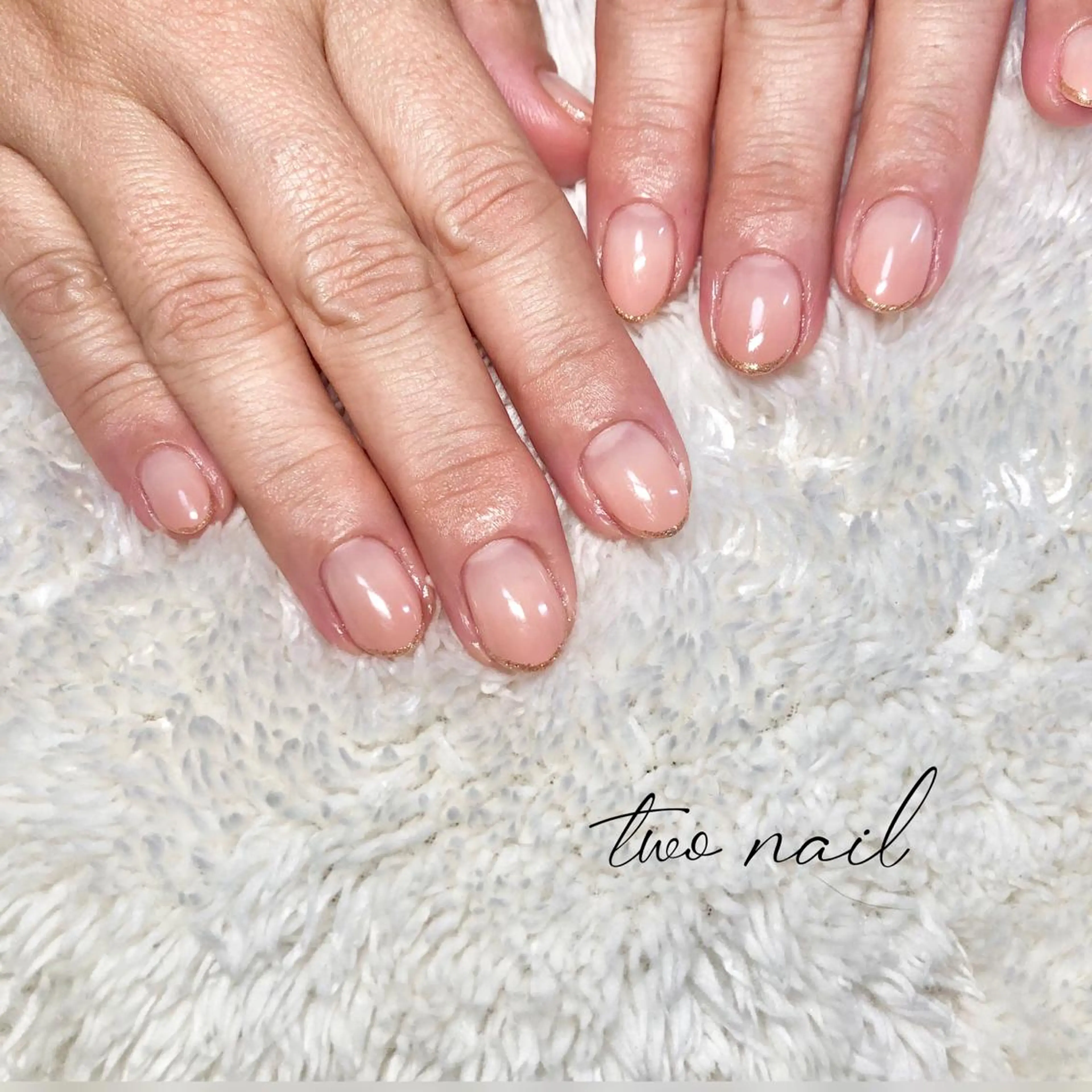 ネイル アートネイル フットネイル ハート ニュアンスネイル ホワイト ハンドネイル two nailのネイルデザイン