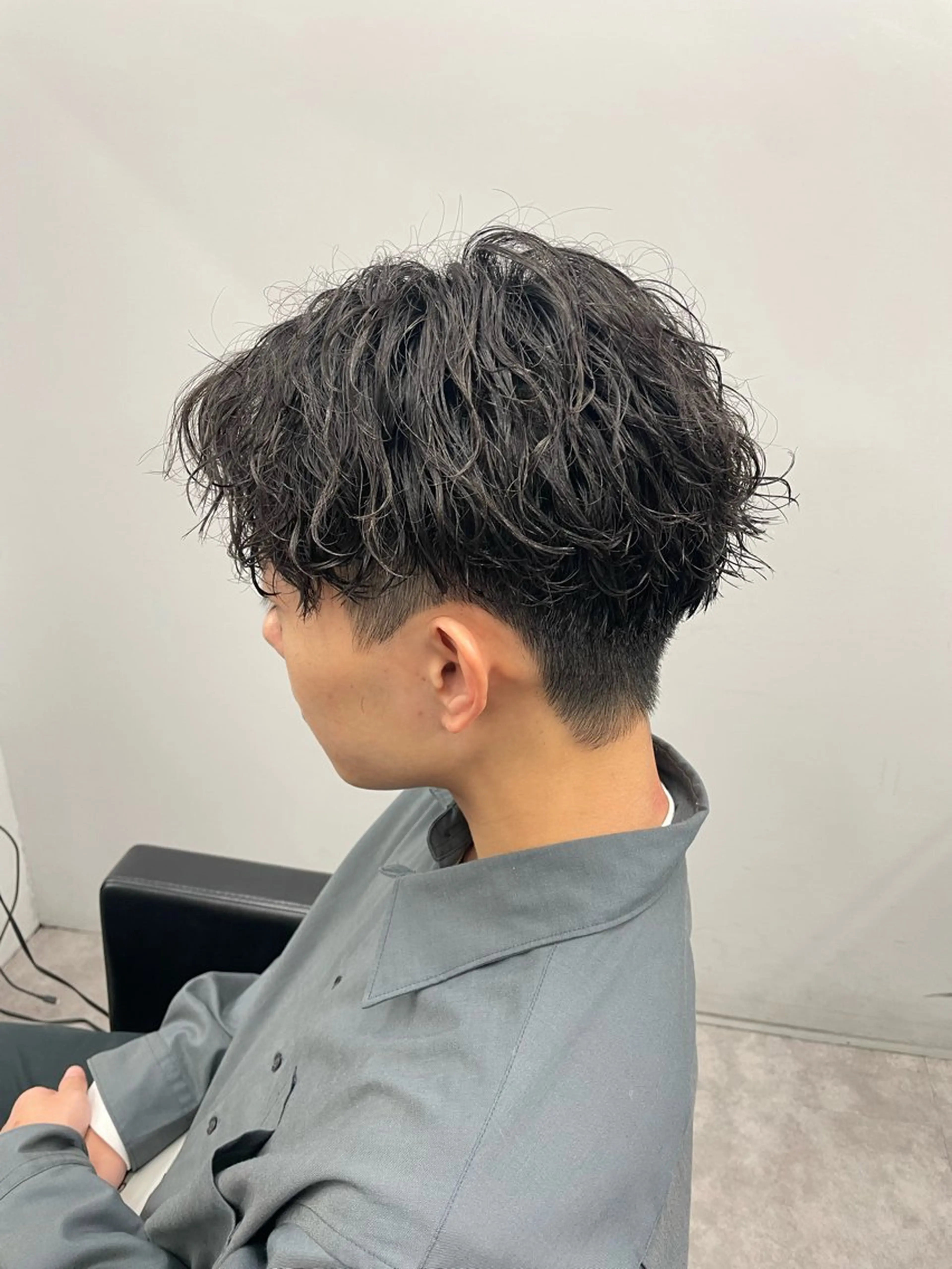 ショート パーマ メンズ カット パーマ 社会人向けパーマ 北千住No.1林和輝のヘアスタイル