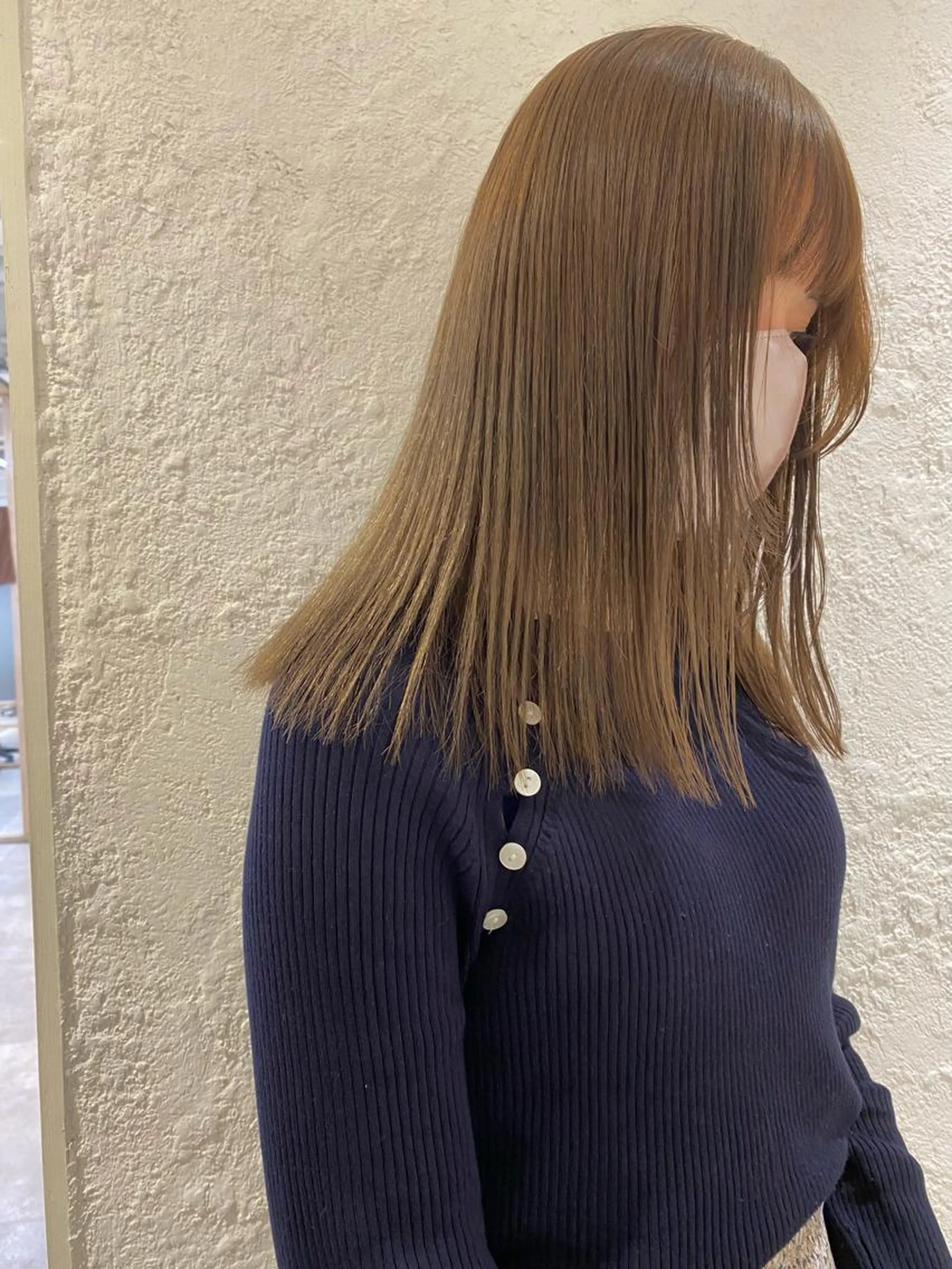 カット&ケアカラー&髪質改善TOKIOトリートメント【超音波アイロン付き】の写真