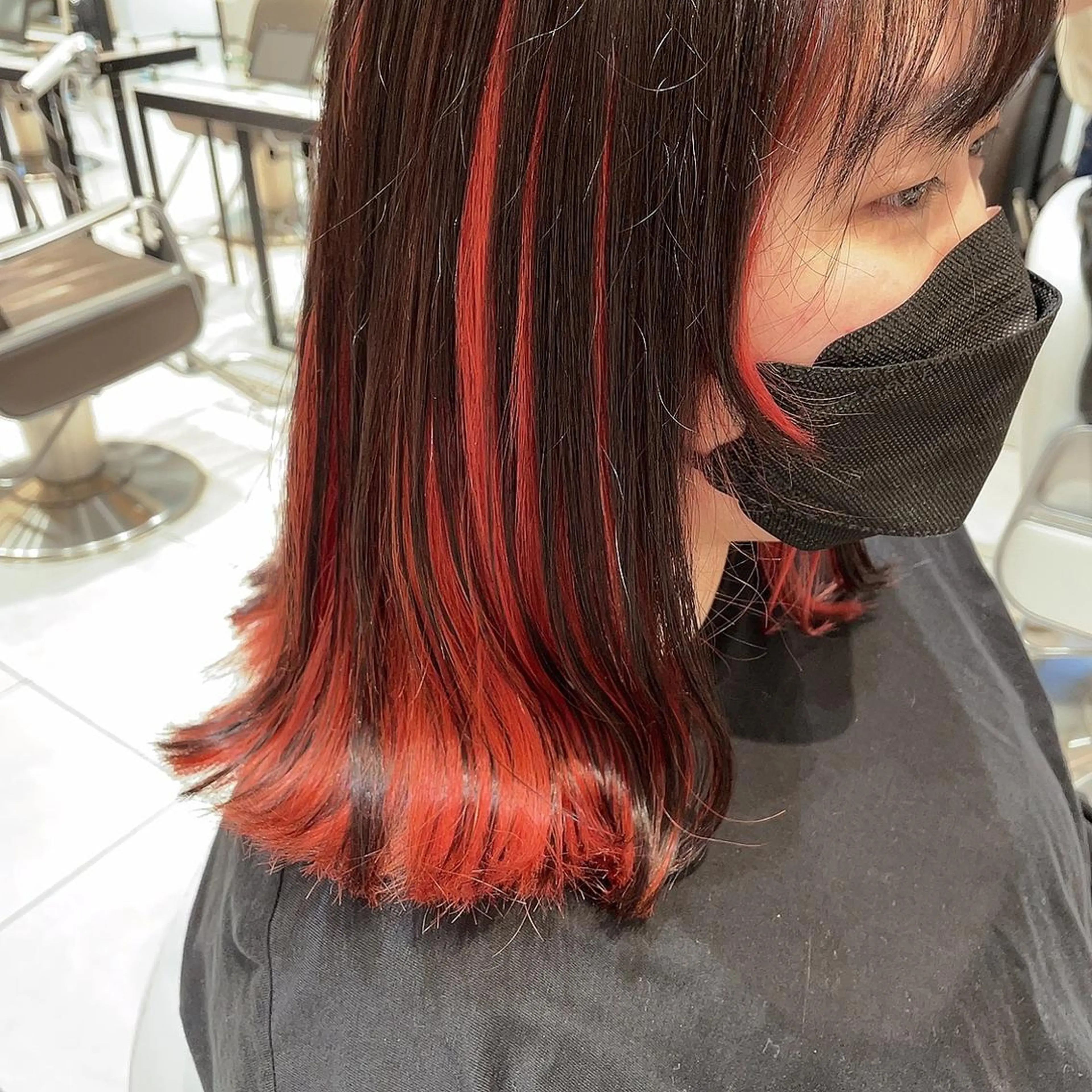 ミディアム カラー カット ヘアカラー トリートメント 🦖鶴岡香純🦖 5/1から復帰しますのヘアスタイル