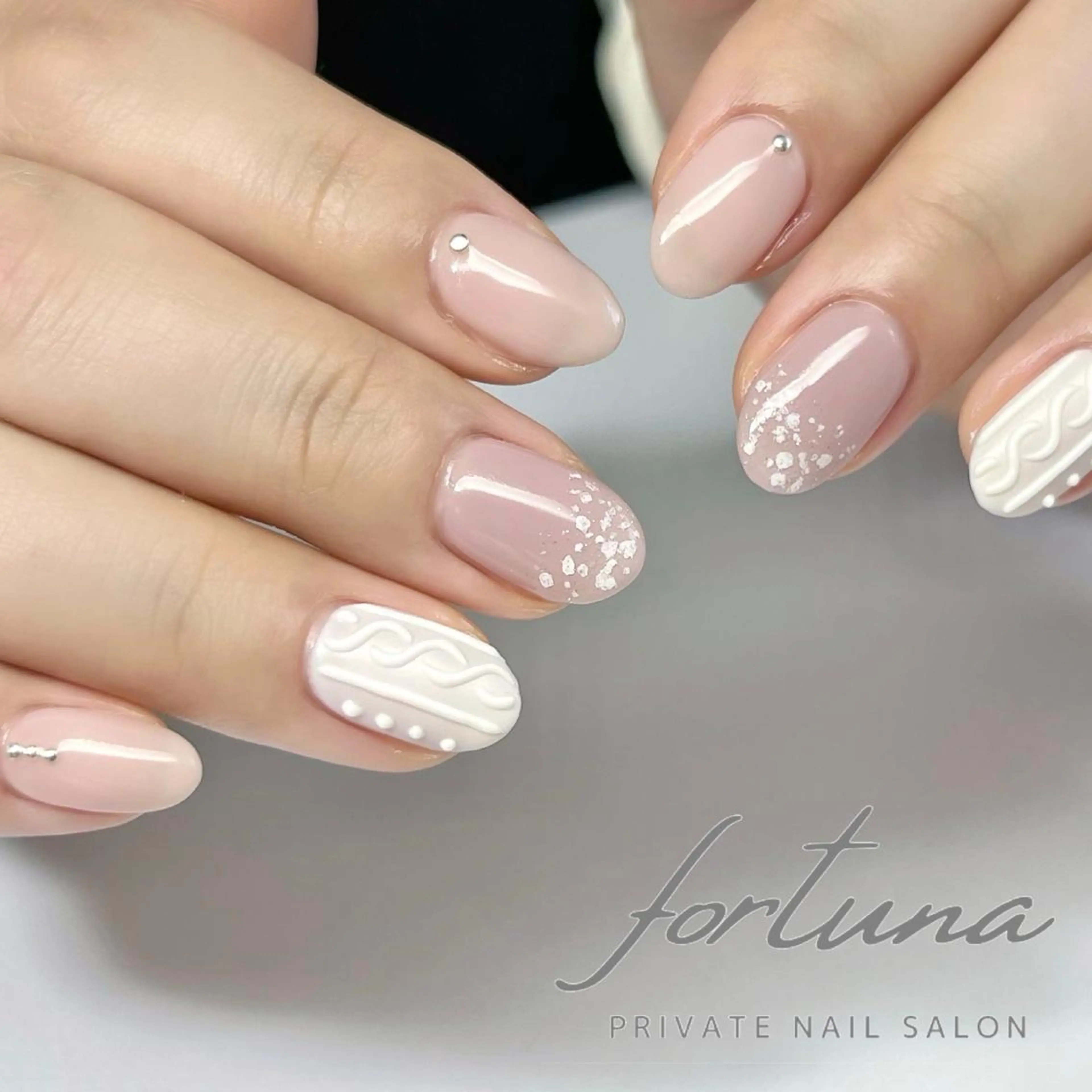 ネイル 冬ネイル ハンドネイル fortuna 武藤裕美のネイルデザイン
