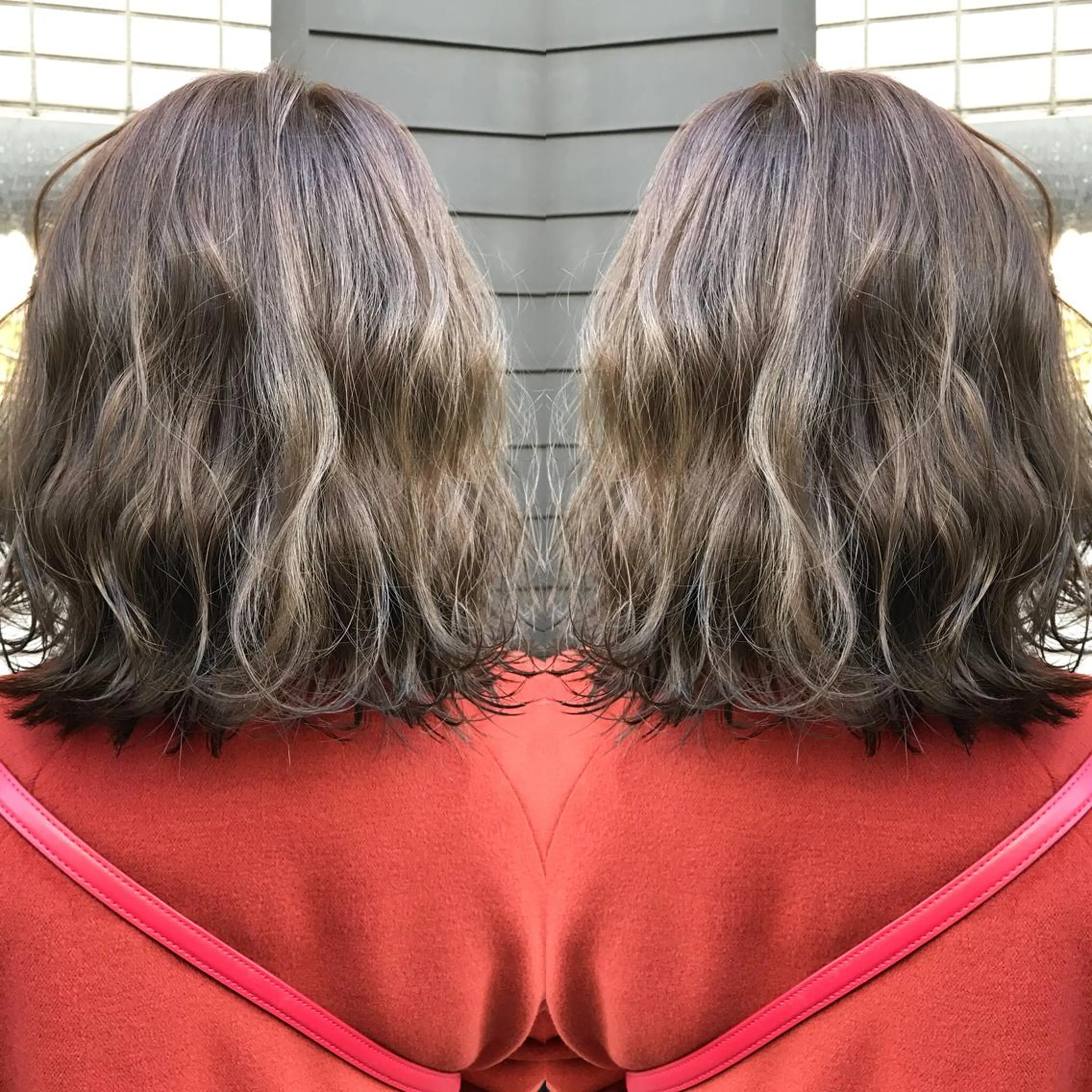 ミディアム カラー ブリーチ 髪質改善特化 ミサワコウキのヘアスタイル