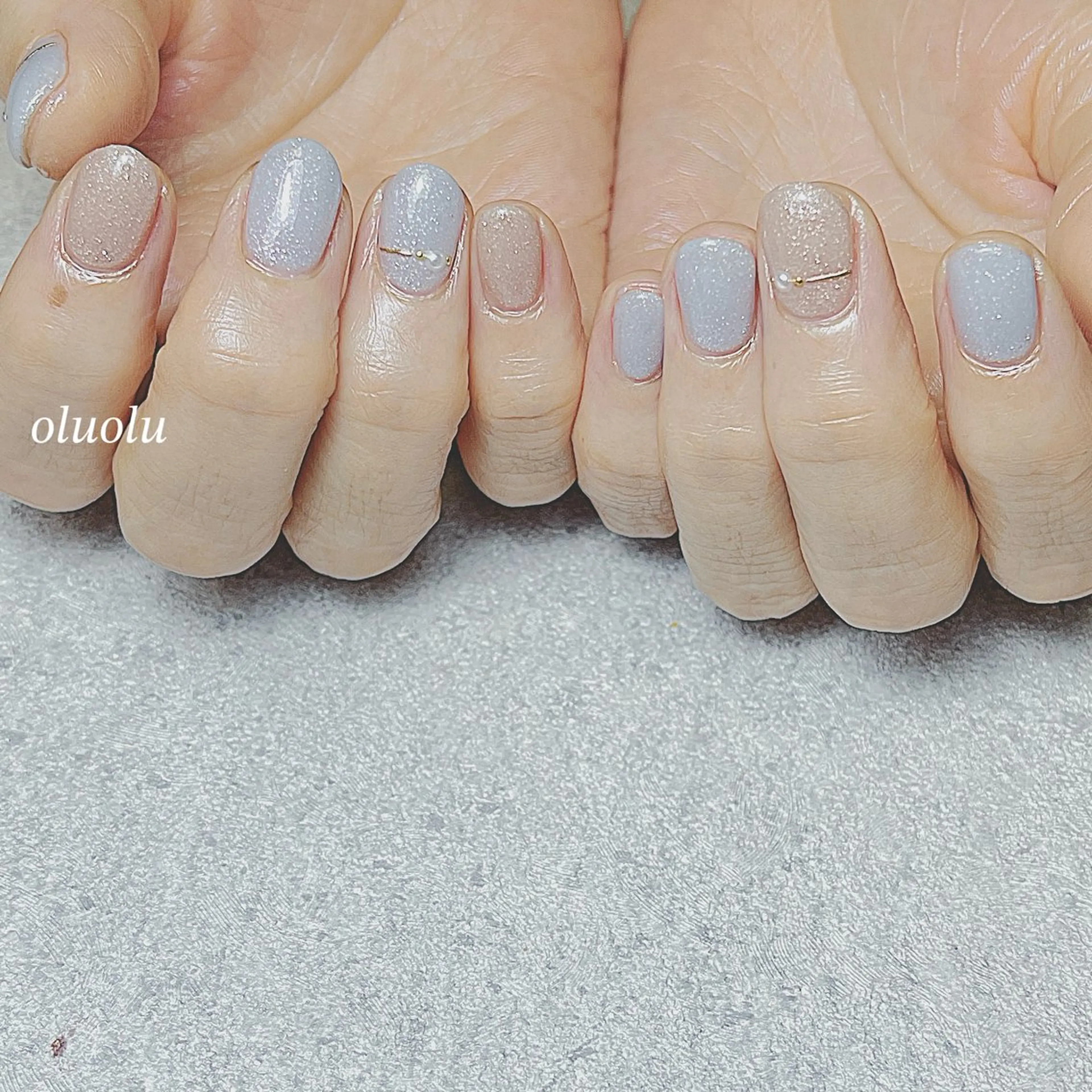 ネイル アートネイル フットネイル ワンカラーネイル ショートネイル シンプルネイル 大村 紬華のネイルデザイン