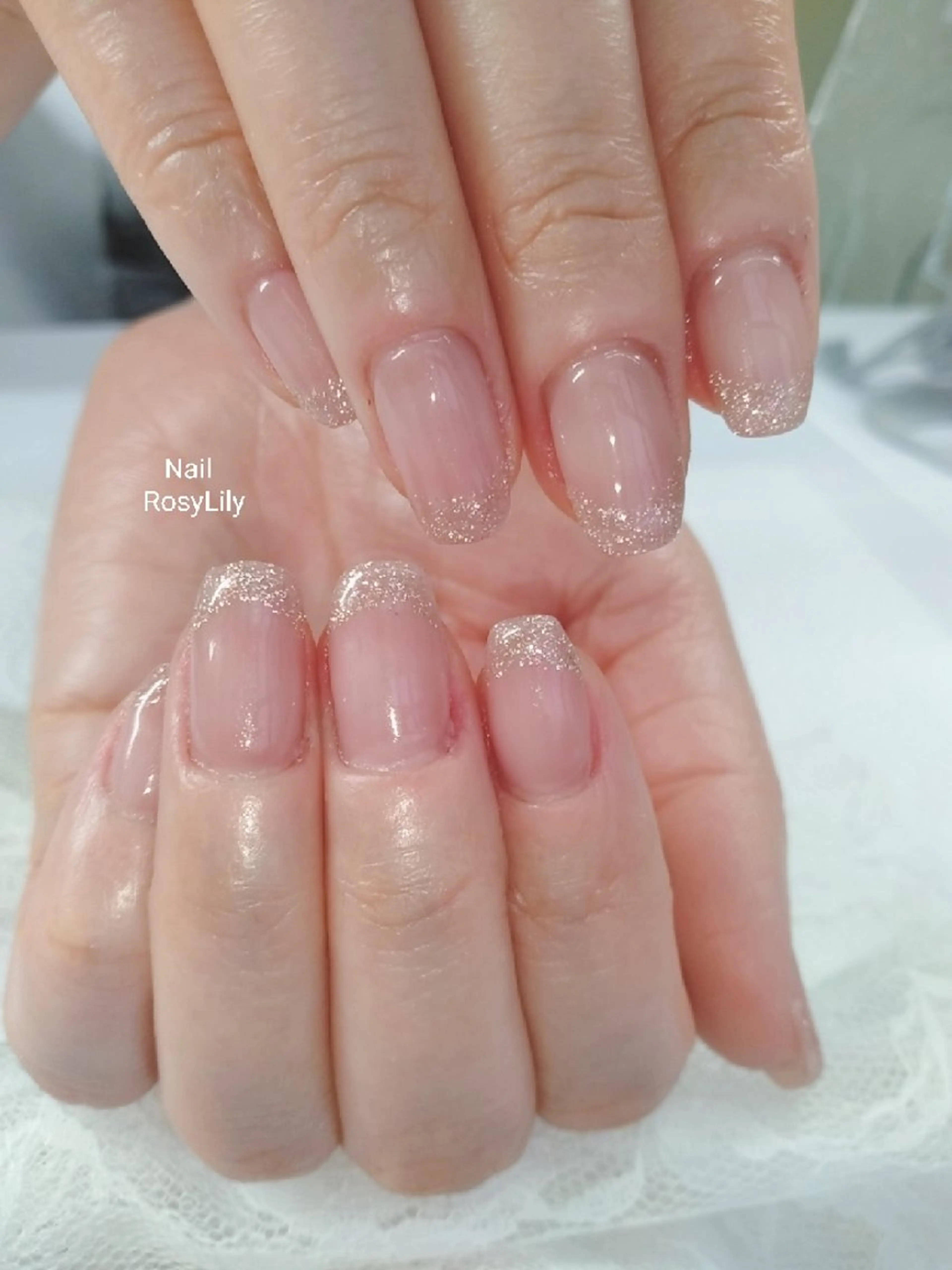 ネイル オフィスネイル シンプルネイル プライベートサロン Rosy Lilyのネイルデザイン