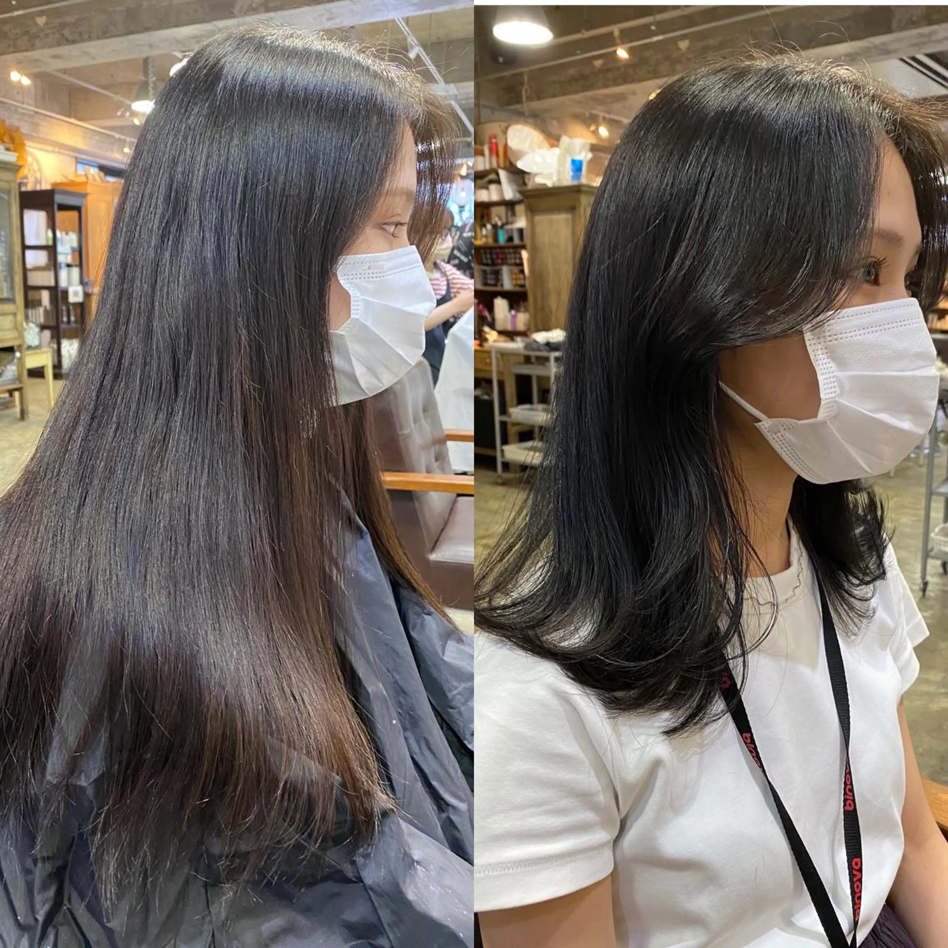セミロング カラー レイヤーカット Pia ツボイ ケイタのヘアスタイル