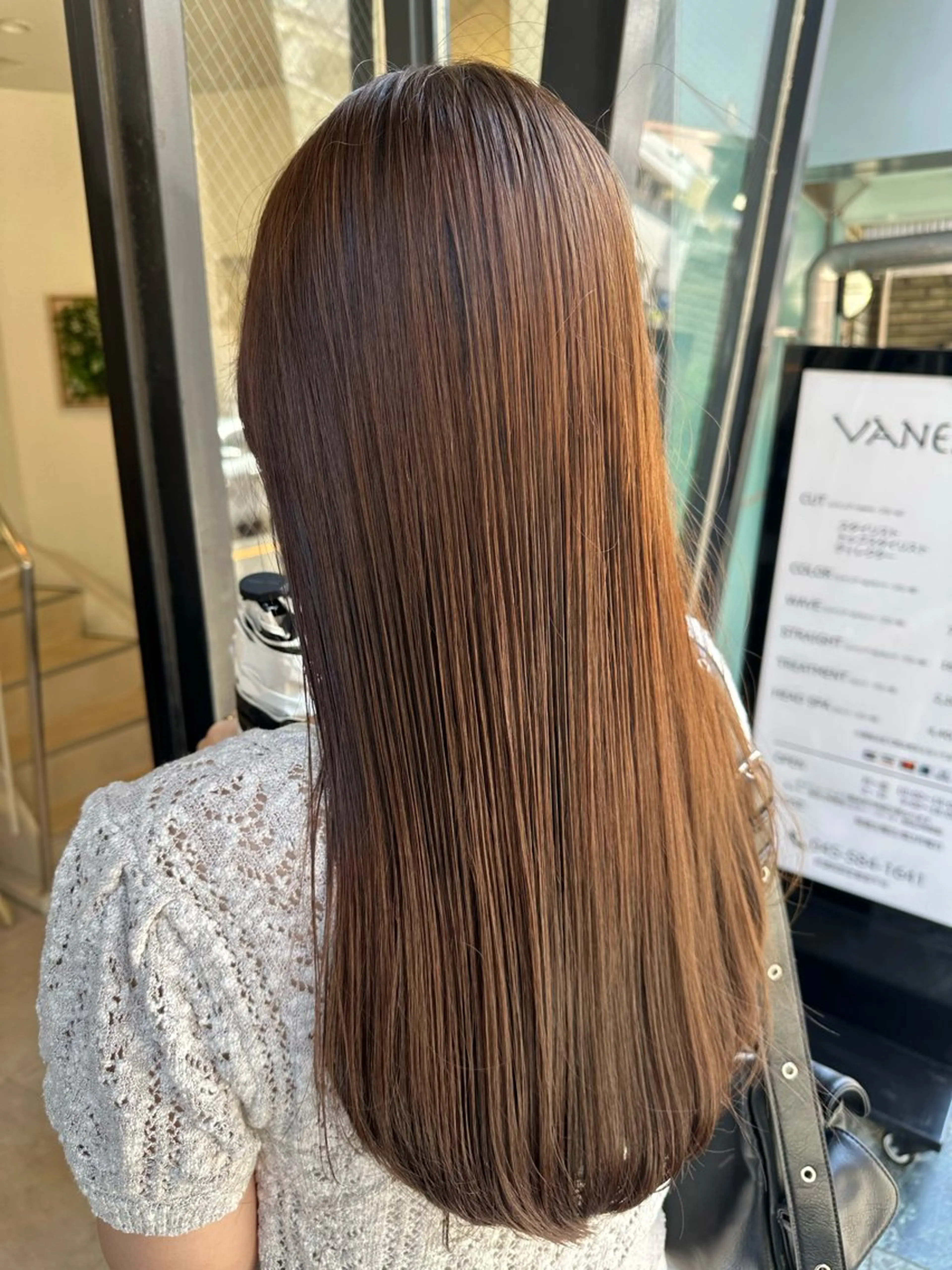 ロング カット ヘアカラー 美髪矯正/渡辺 りんのヘアスタイル