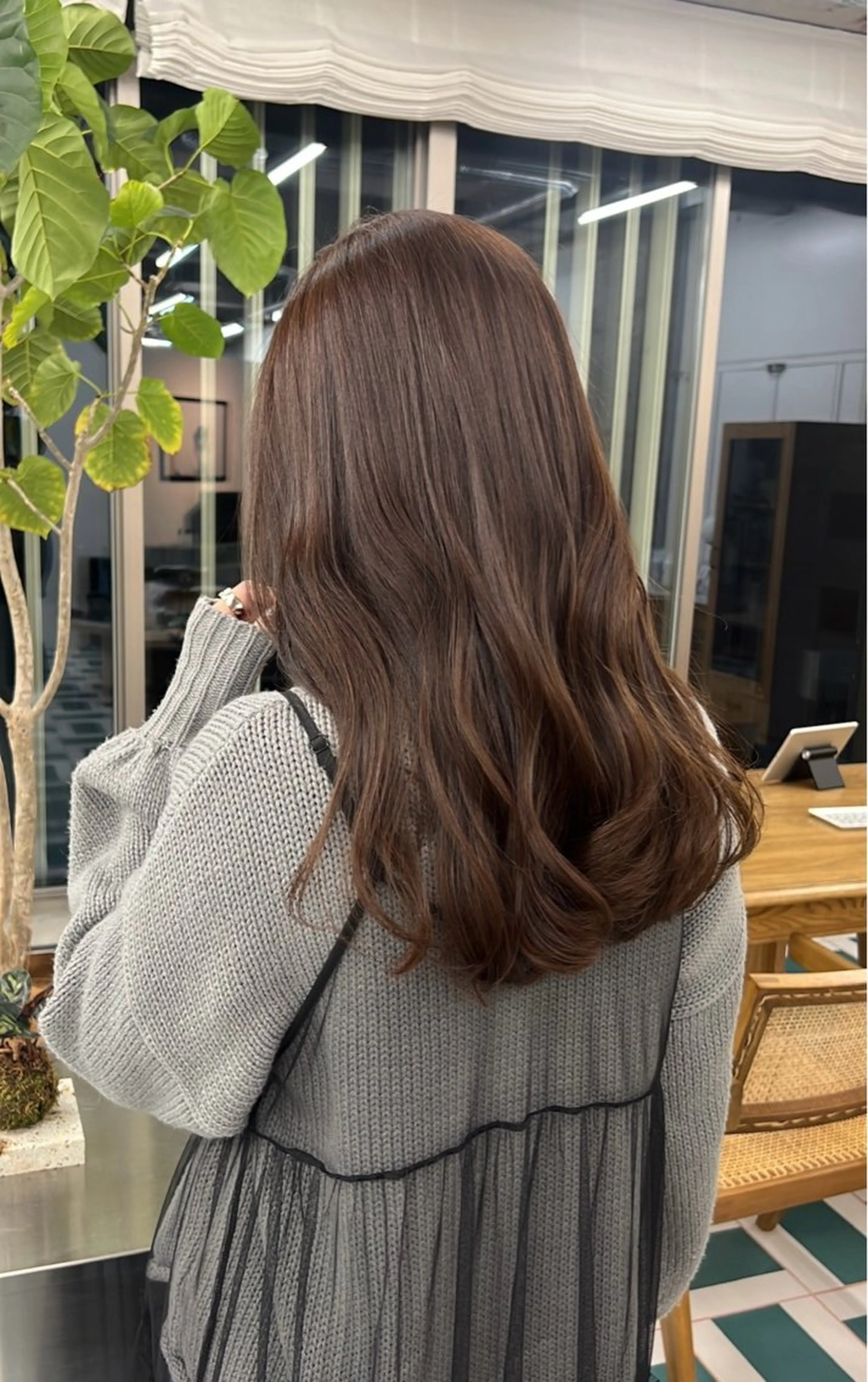 ロング ヘアカラー トリートメント AYAKA/名古屋/ 栄/ボブ/透明カラーのヘアスタイル