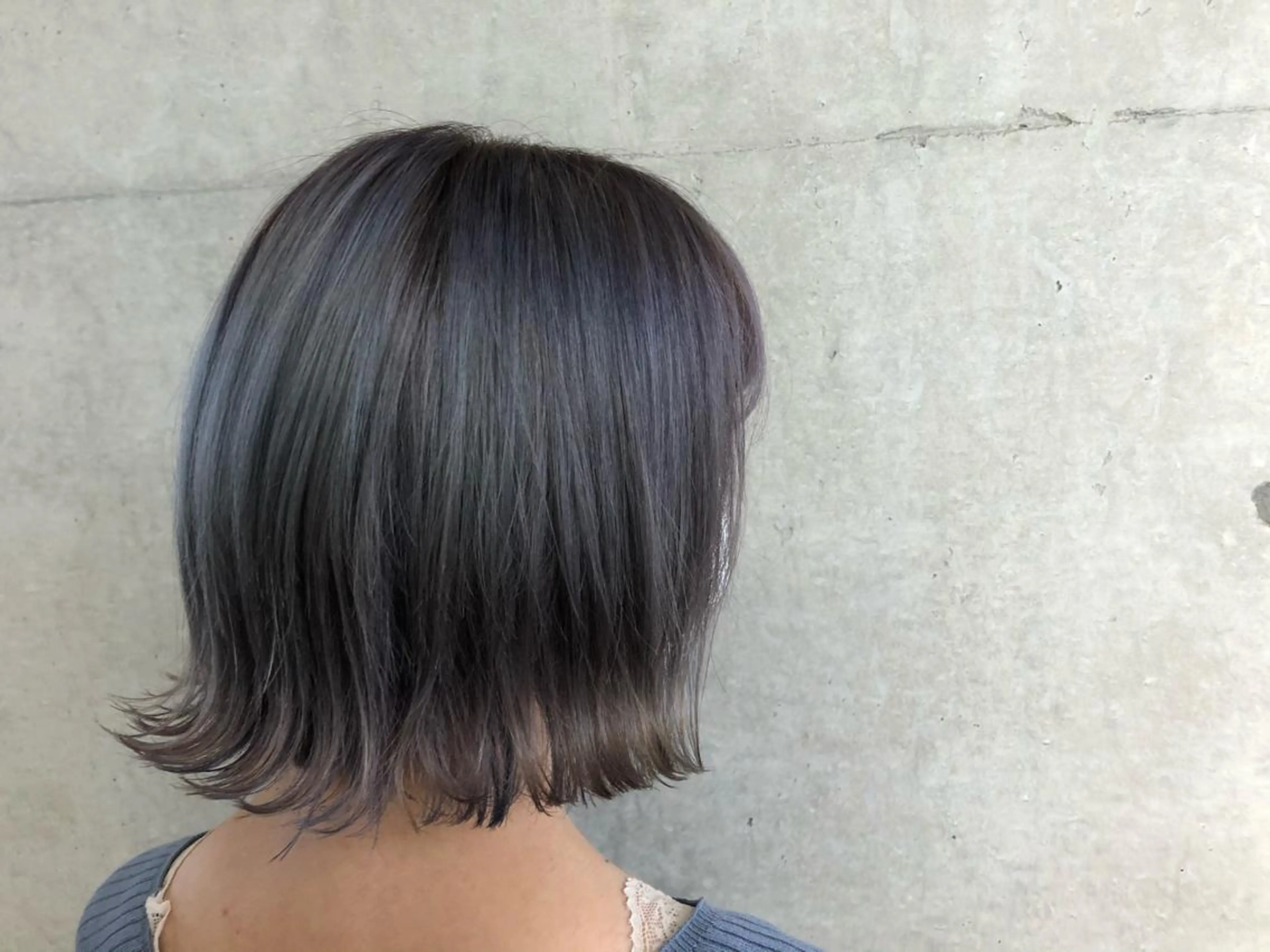 ショート カラー ラベンダーカラー シルバー nagisa /縮毛矯正のヘアスタイル