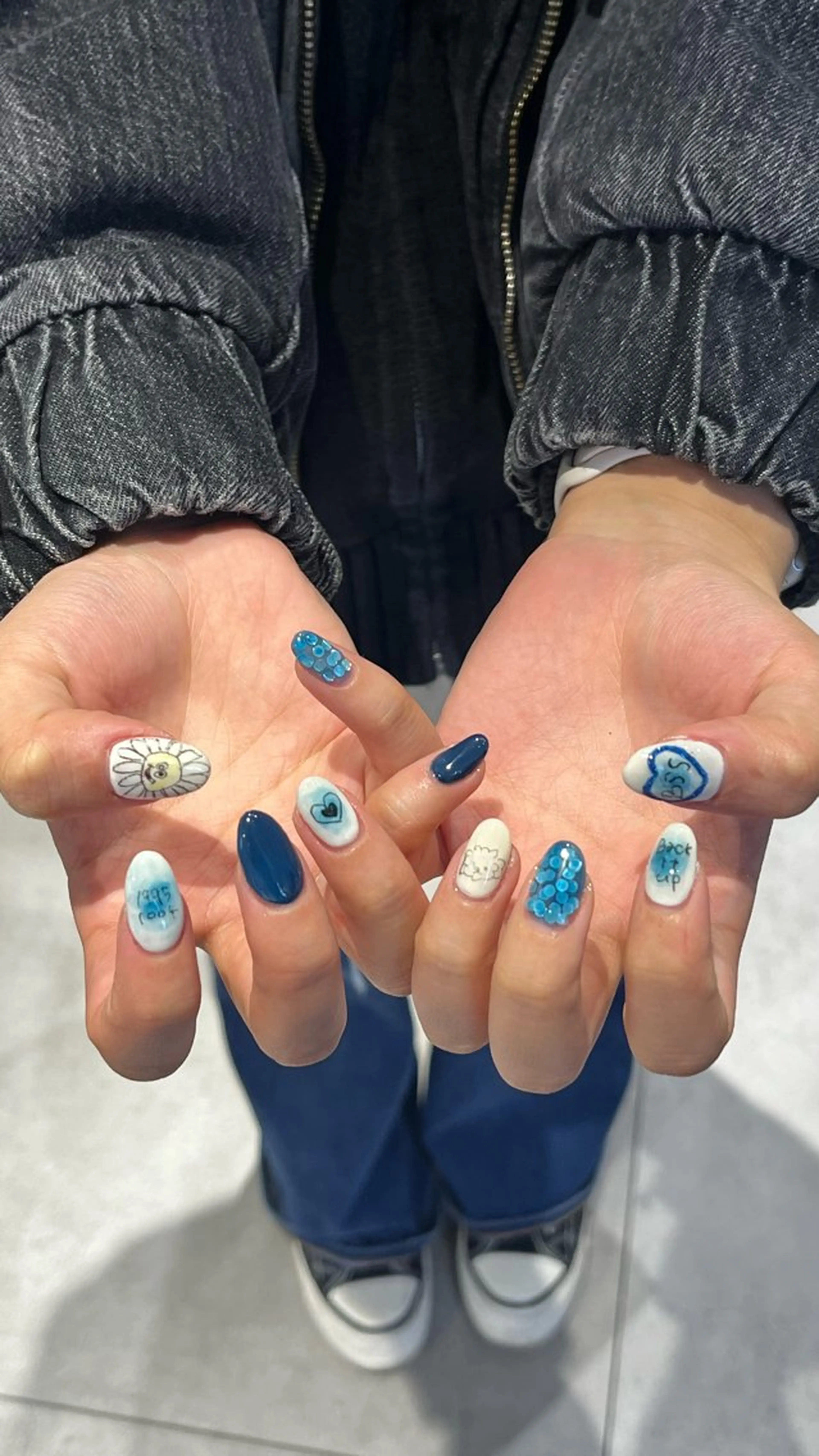 ネイル ハンドネイル メンズパーマ/ メッシュ📍ﾕﾘのヘアスタイル