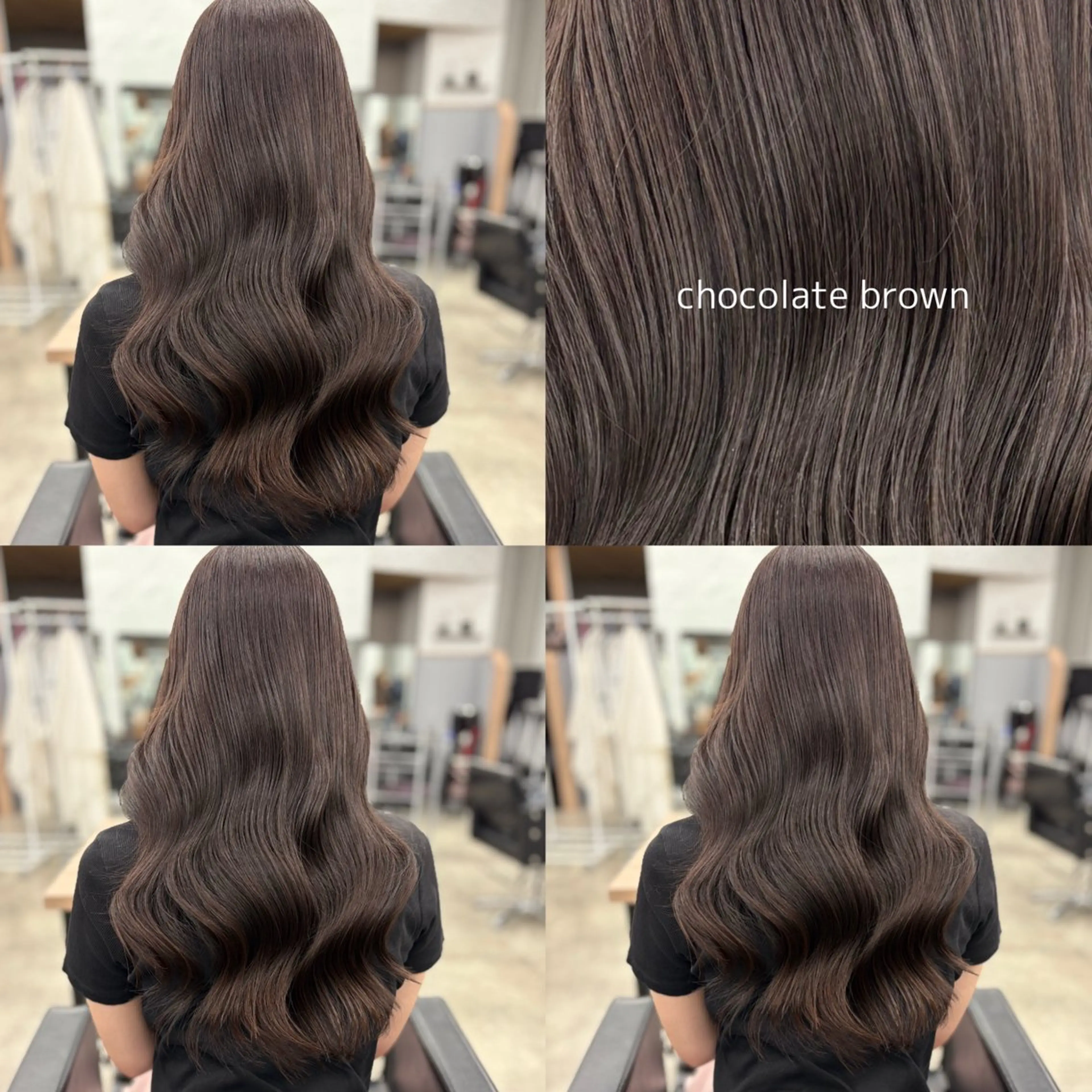 ロング カラー ブラウンカラー チョコレートブラウン カット ヘアカラー トリートメント 暖色/ブラウン/ 透明感/ゆうかのヘアスタイル
