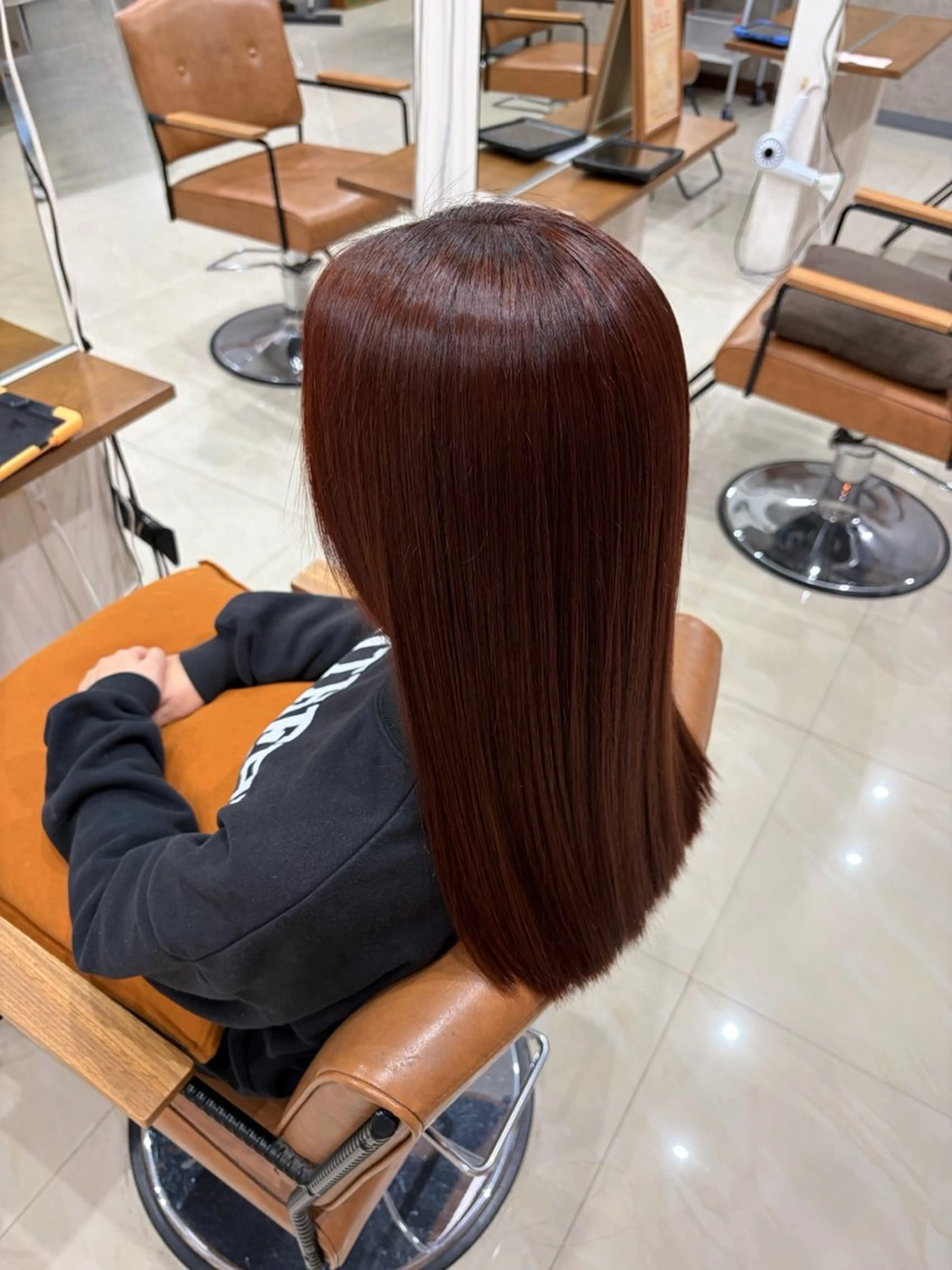 ロング カラー ピンクカラー ヘアカラー 佐々木 永陽のヘアスタイル