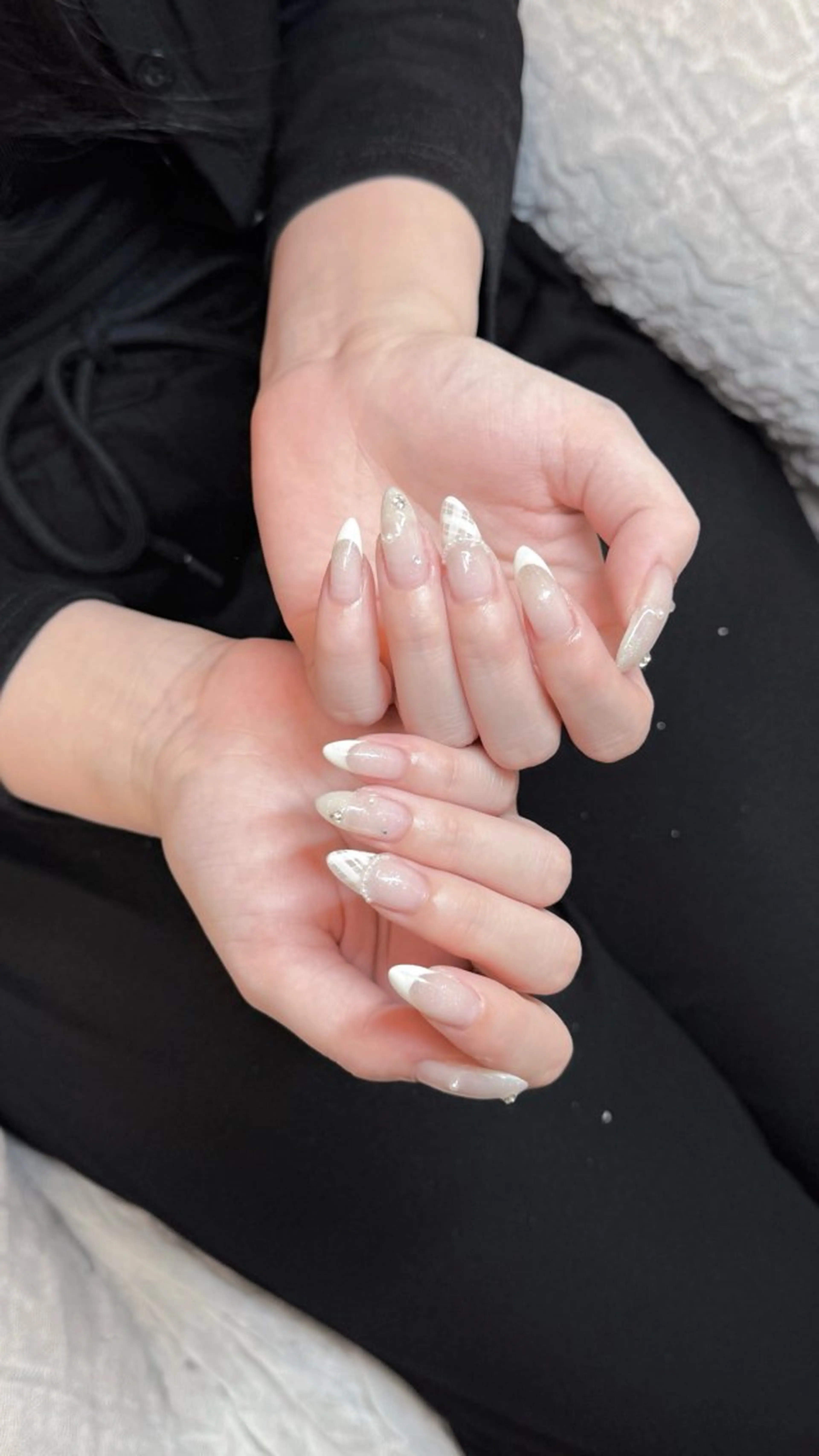 ネイル フレンチネイル ワンホンネイル nailsalon ChuColaのネイルデザイン