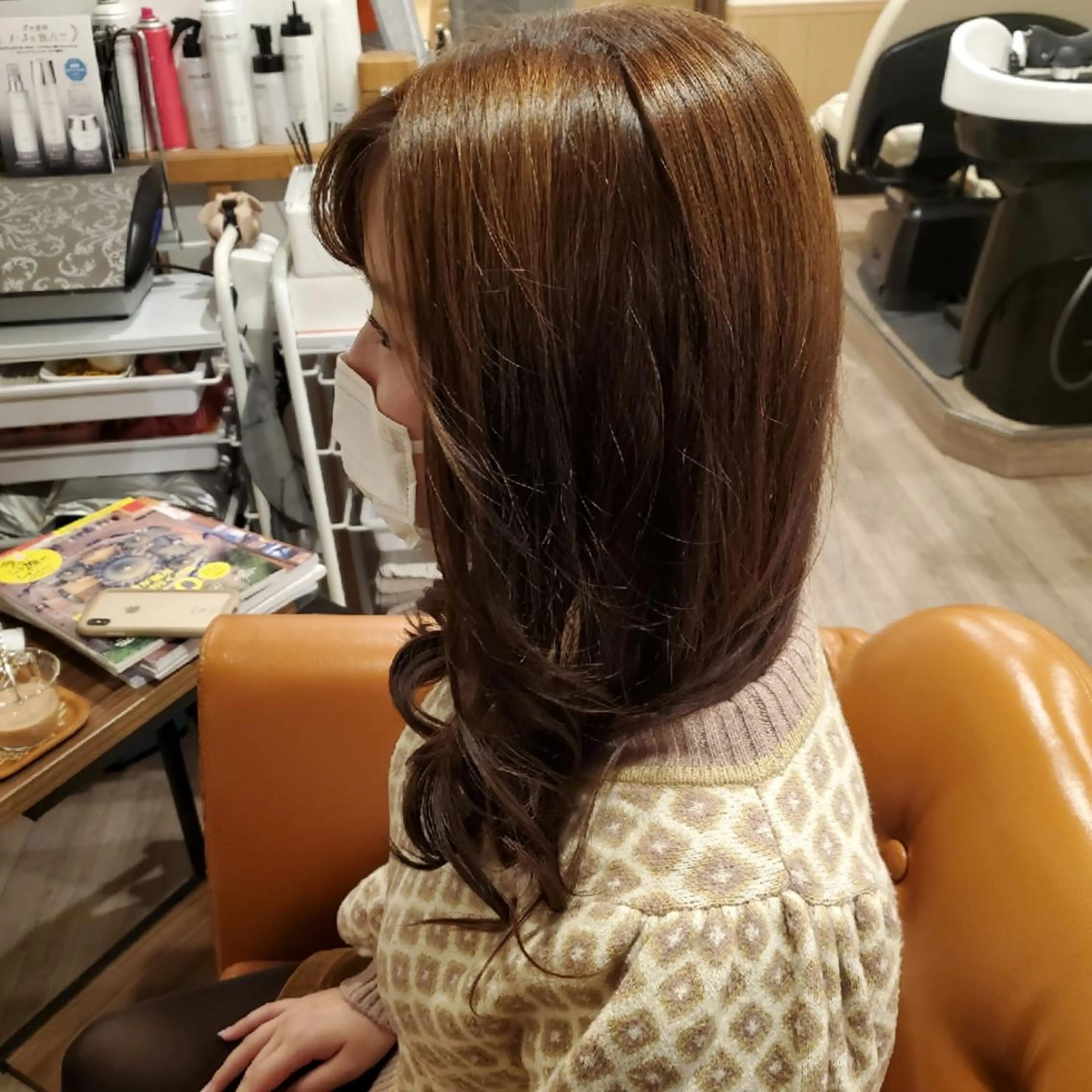 ロング カラー アディクシーカラー ブリーチ イルミナカラー 外国人風カラー トリートメント カット ヘアカラー トリートメント spa hair  ark 富井直美のヘアスタイル