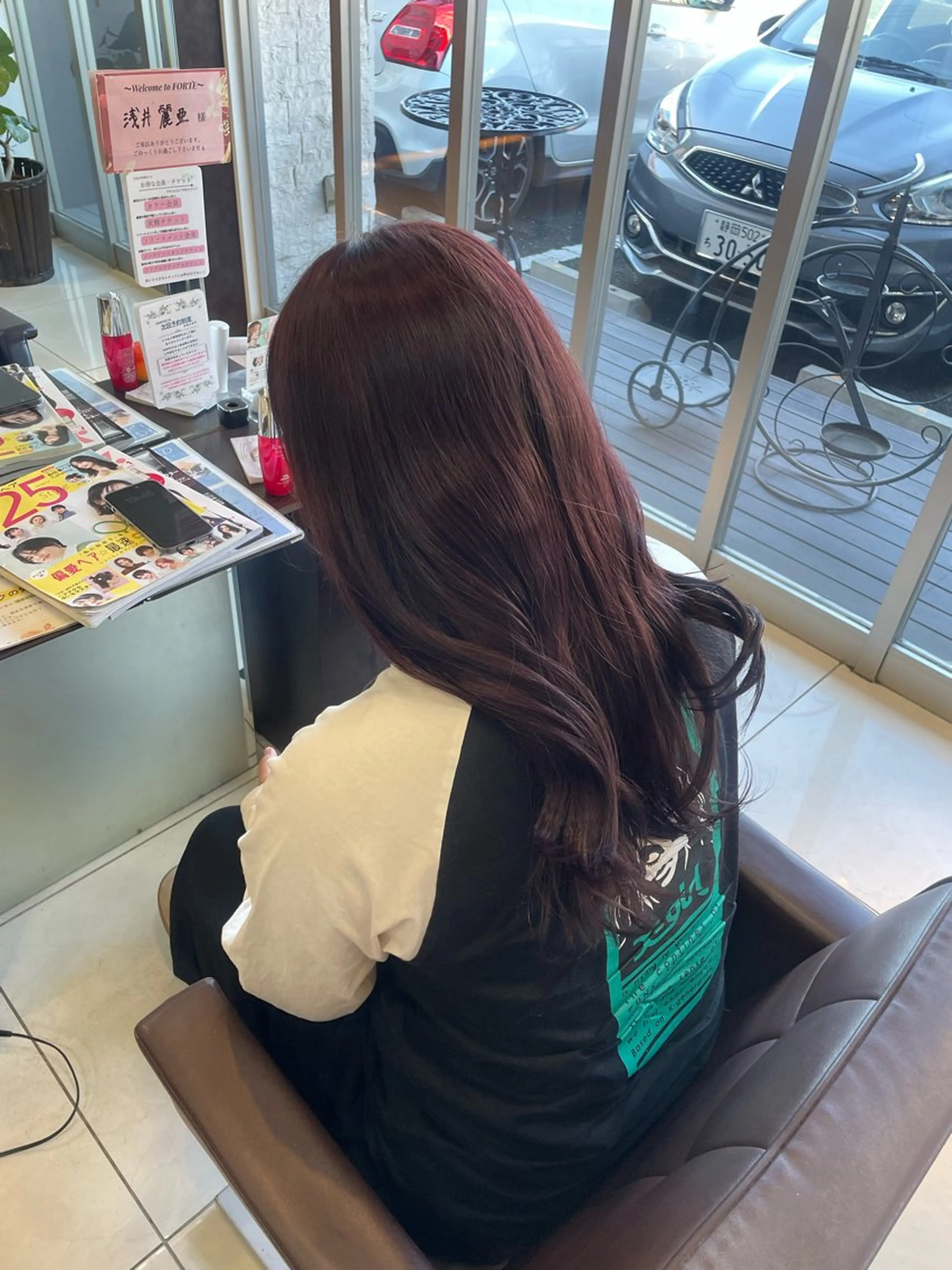 ロング カラー ヘアカラー 🤎韓国ヘア ベージュ まゆか🤎のヘアスタイル