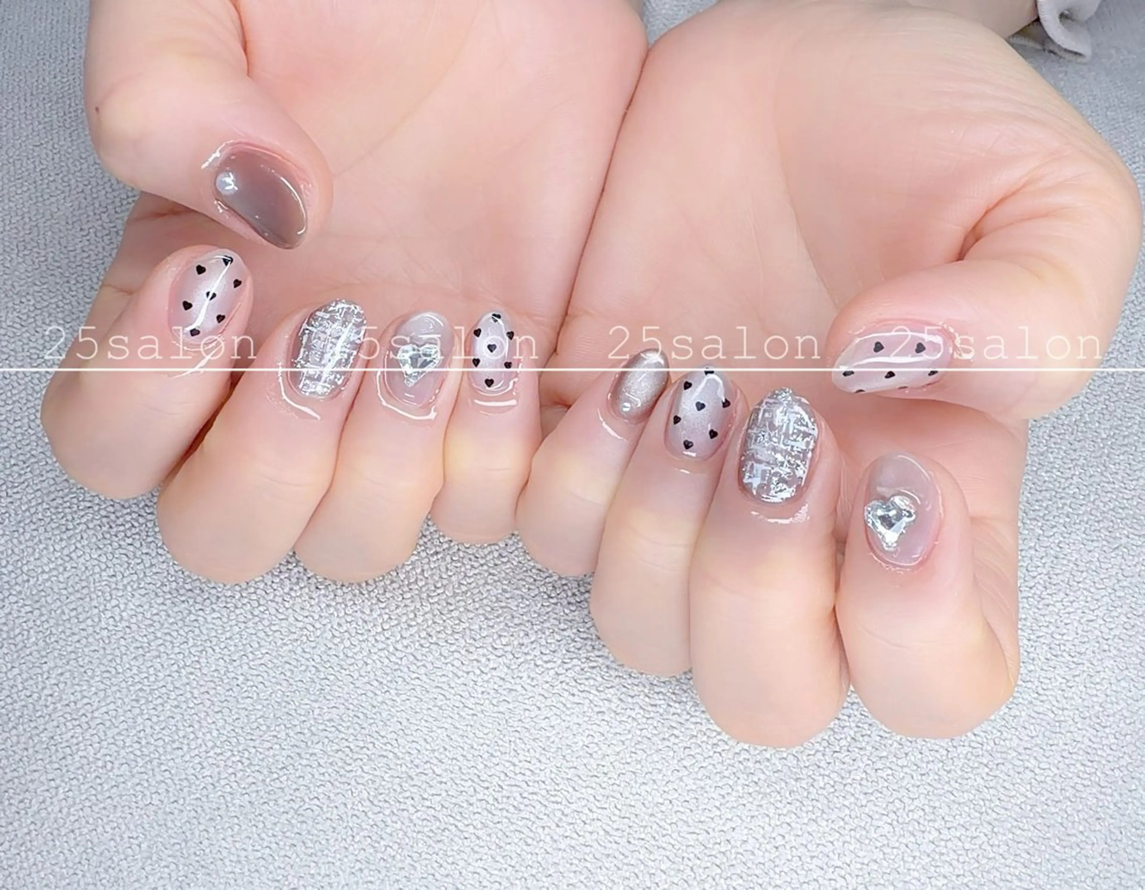 ネイル ジェルネイル 韓国ネイル ニュアンスネイル パラジェル ワンホンネイル 2 5のマツエク・マツパデザイン