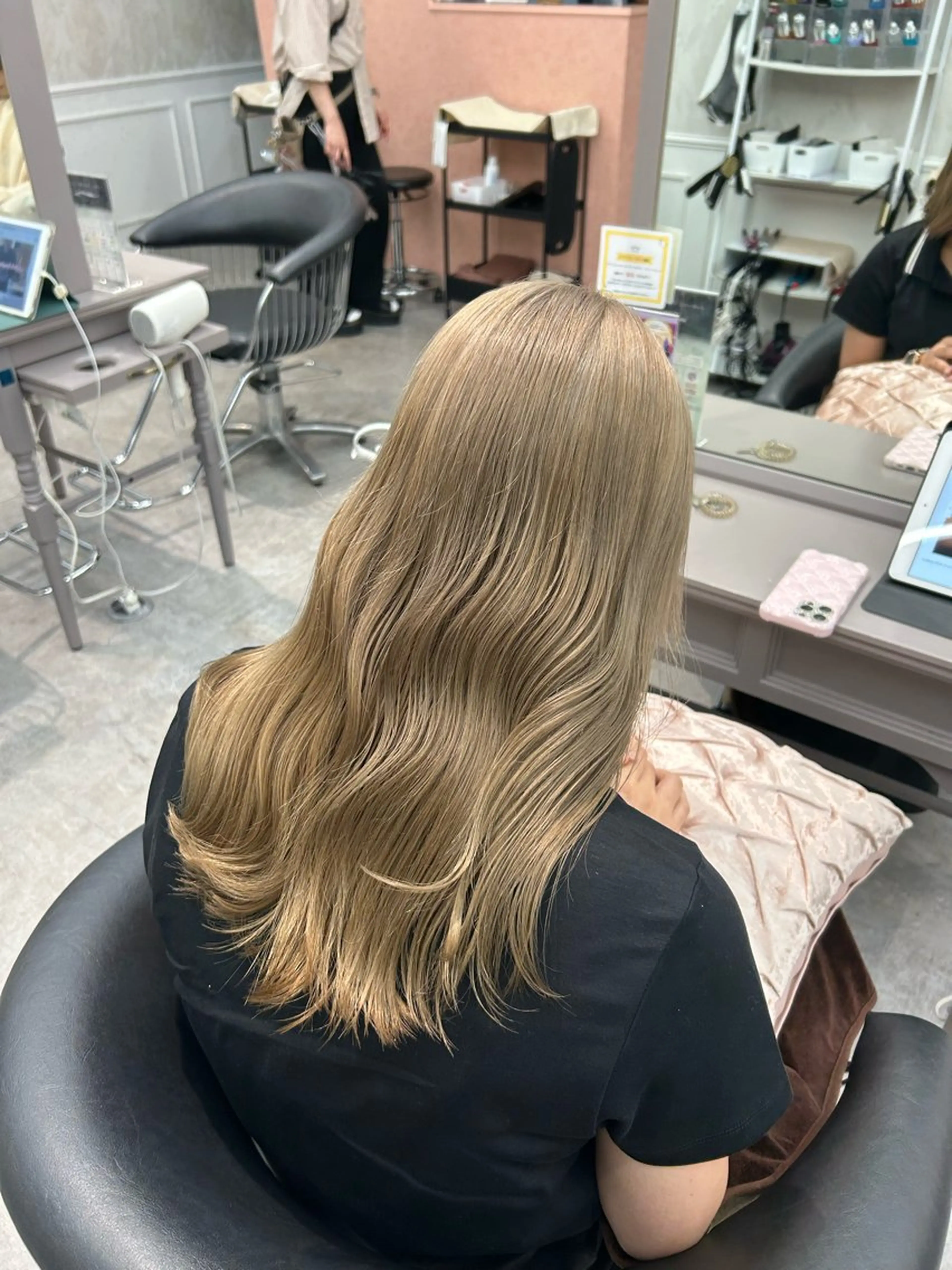 ミディアム 大阪/縮毛矯正 /ベージュ/はやとのヘアスタイル