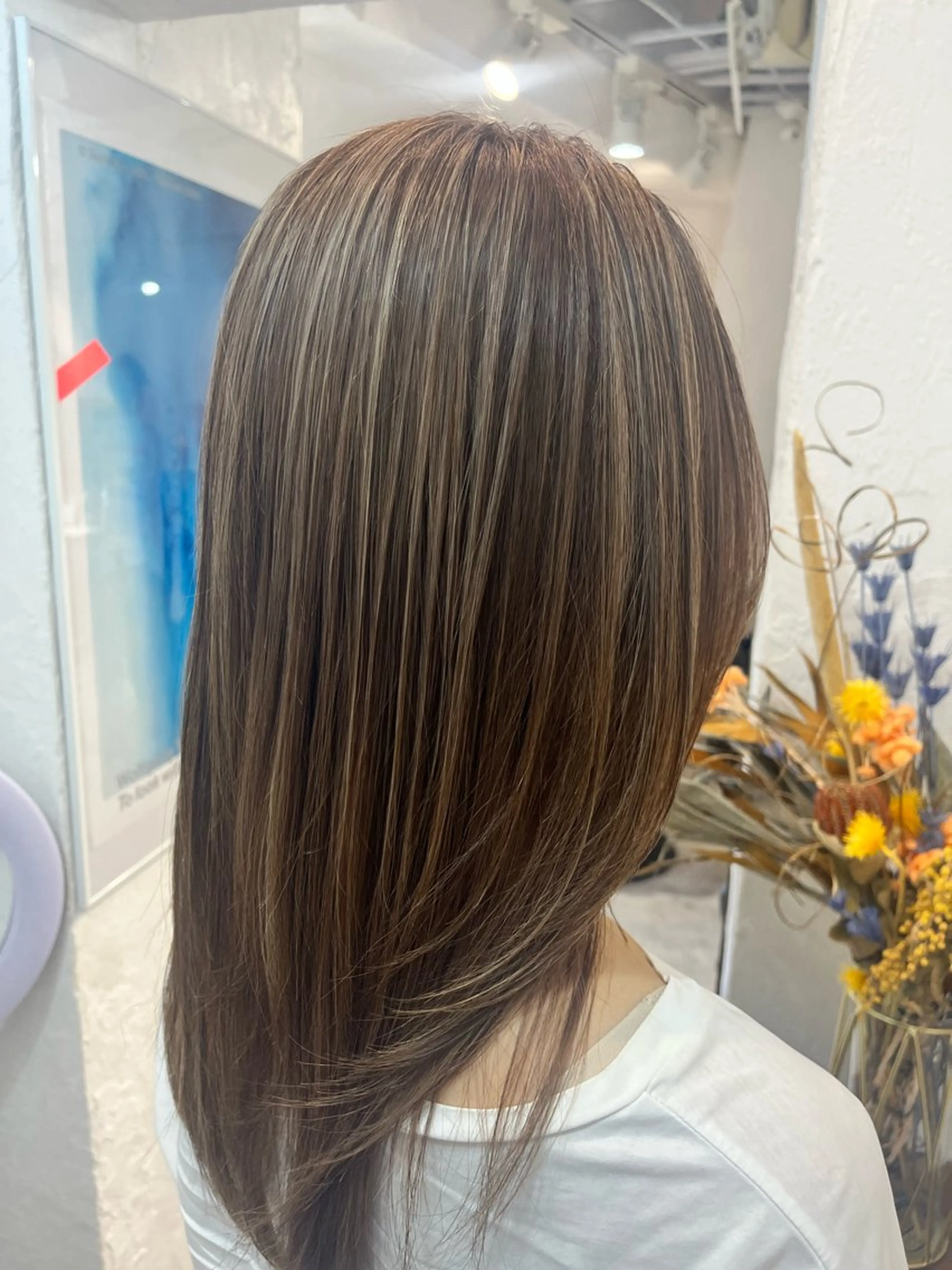 ミディアム カラー 新宿/髪質改善 艶カラー👶Renaのヘアスタイル