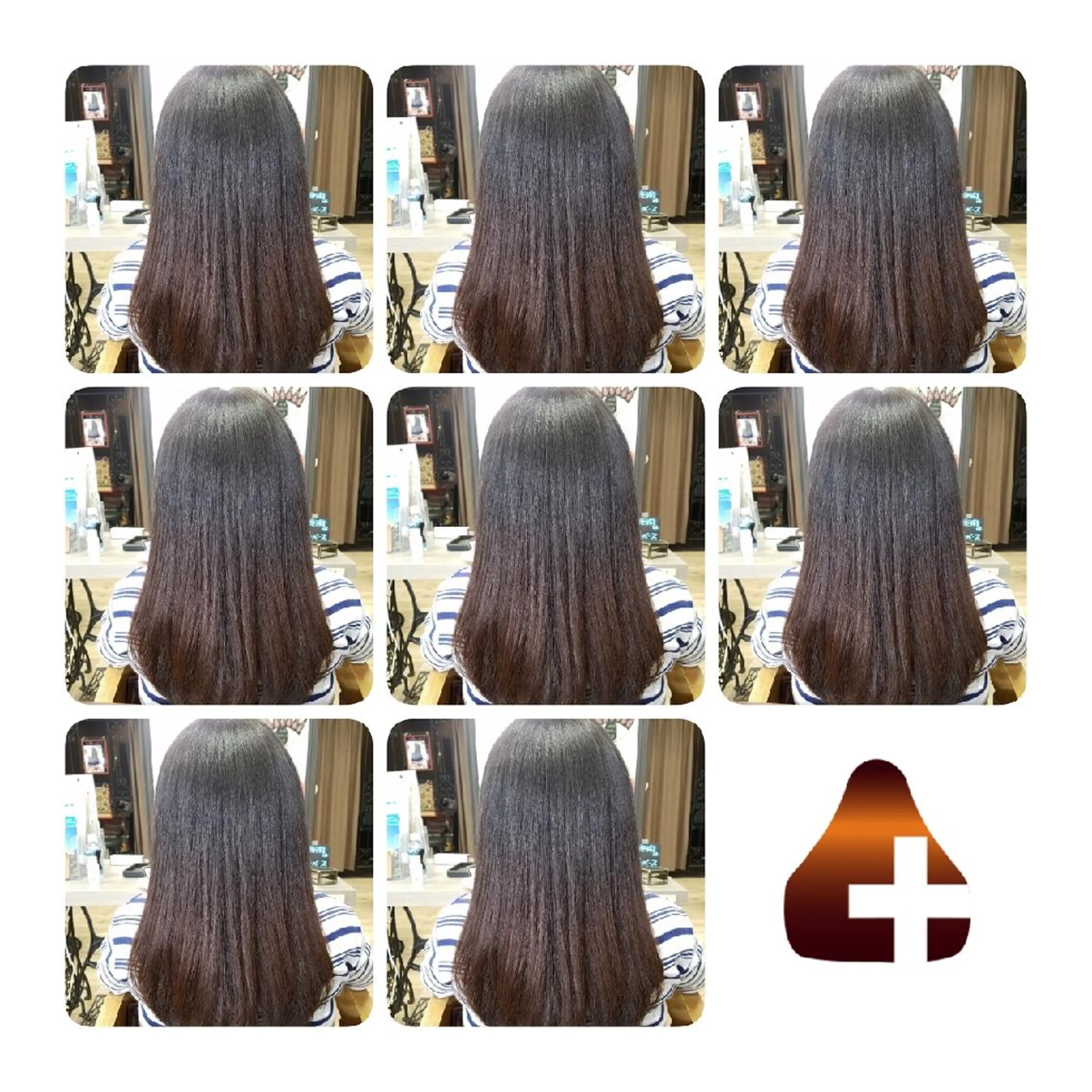 カラー ロング ブルーカラー トリートメント ヘアカラー 髪の病院  ルーミールームのヘアスタイル