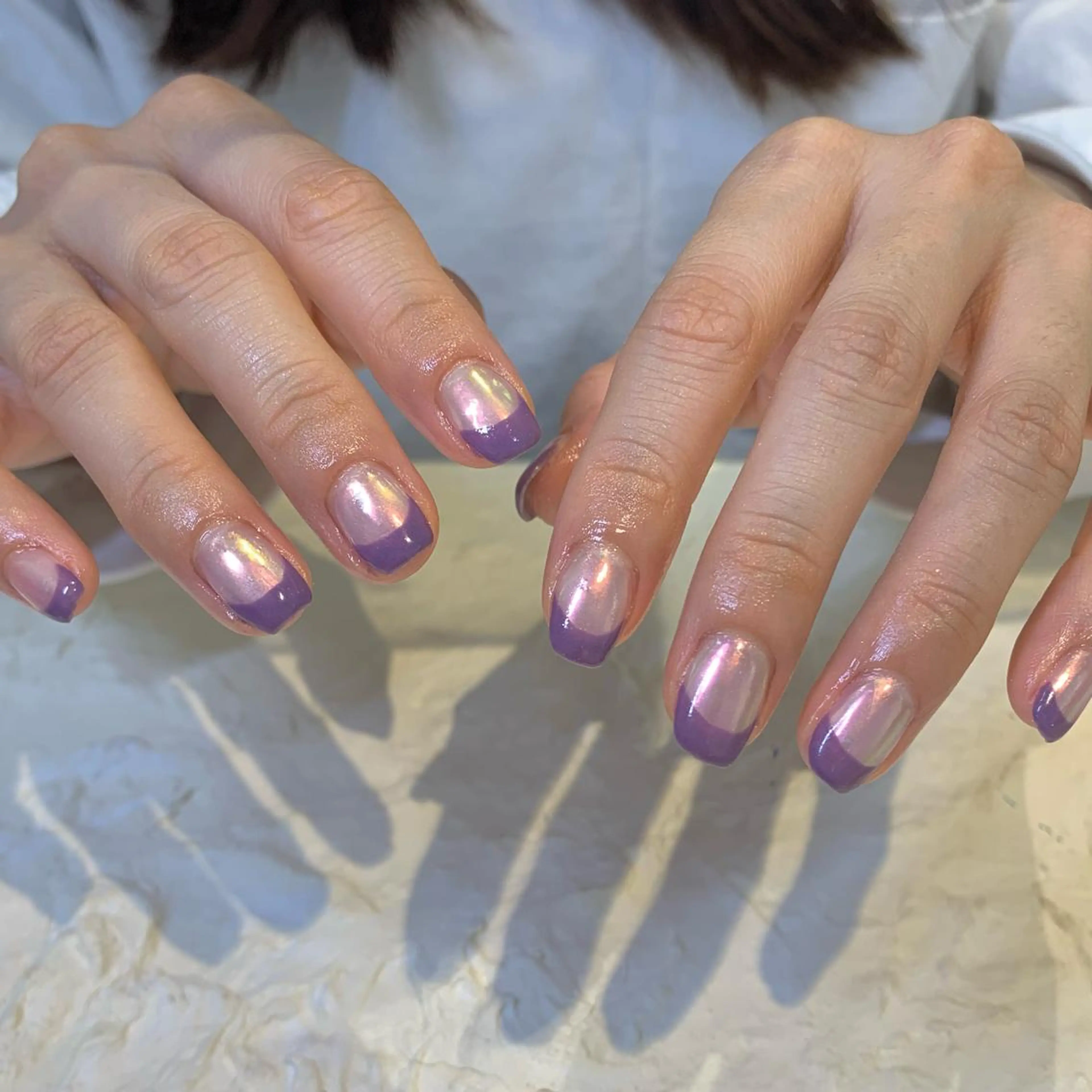 ネイル オーロラネイル マキノ ユイのネイルデザイン