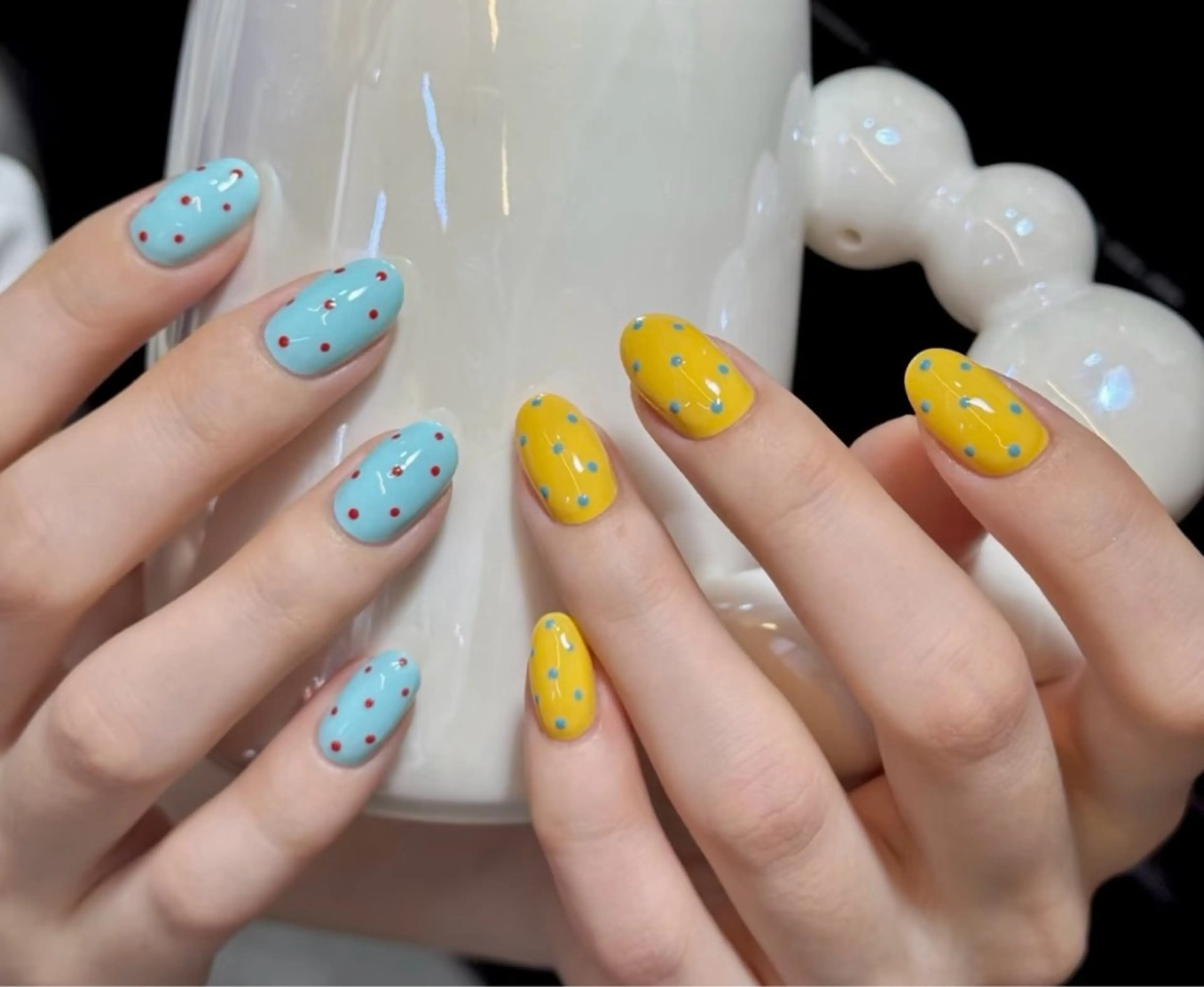 ネイル ハンドネイル H3 Nail Tsuki🦋💙のネイルデザイン