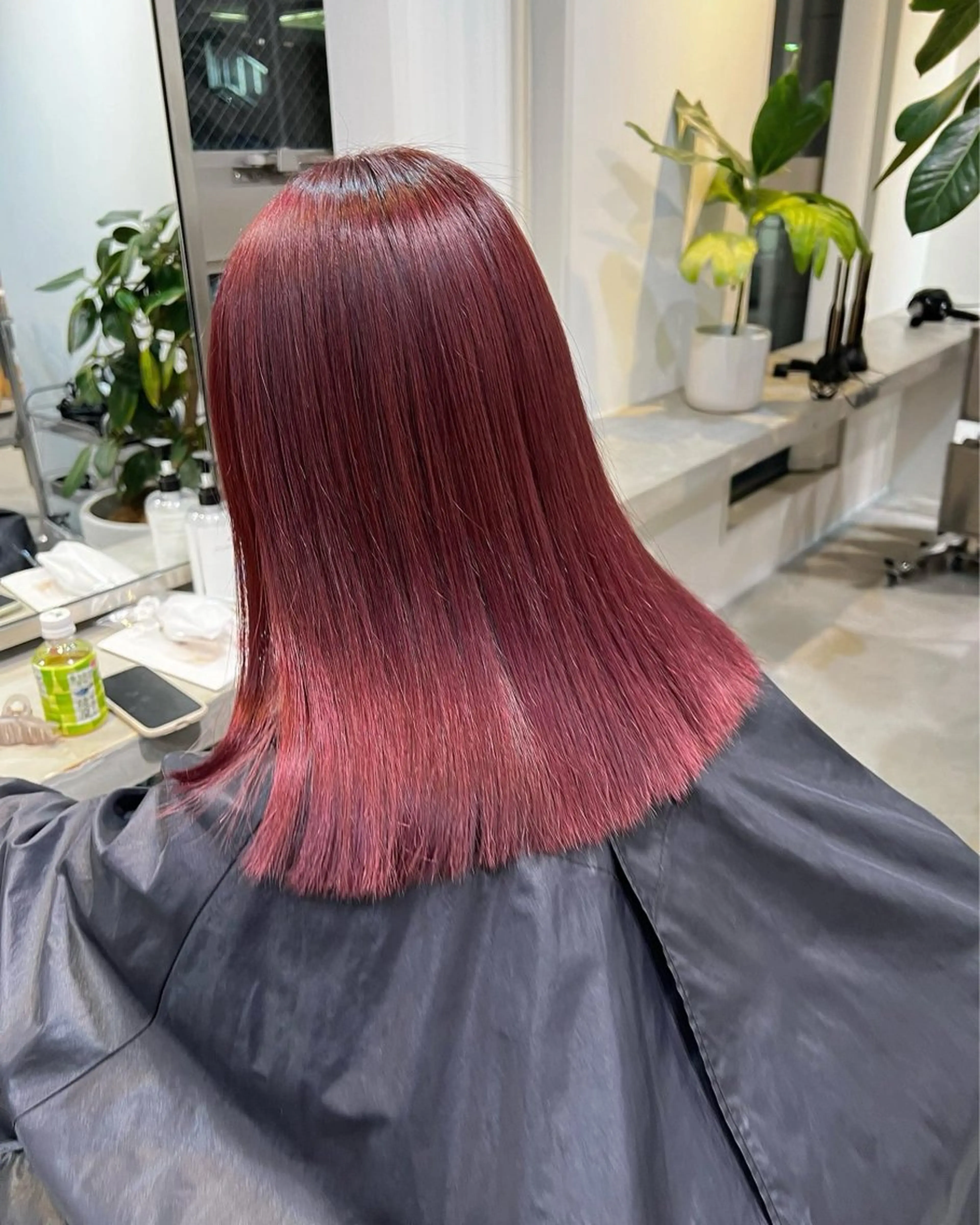 セミロング ヘアカラー Matsunaga Rihoのヘアスタイル