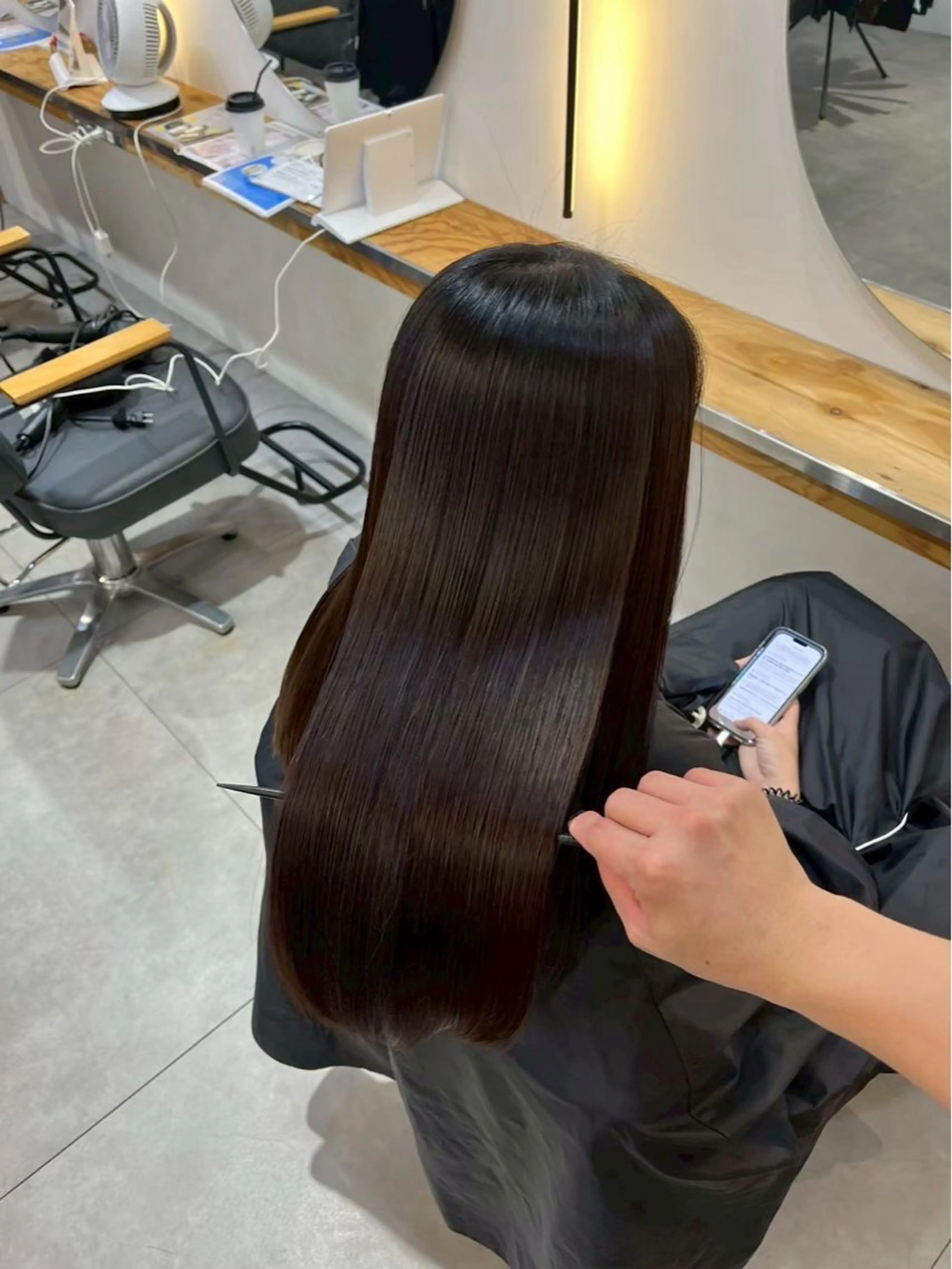 ミディアム 縮毛矯正 リキ/髪質改善 /縮毛矯正🫧のヘアスタイル