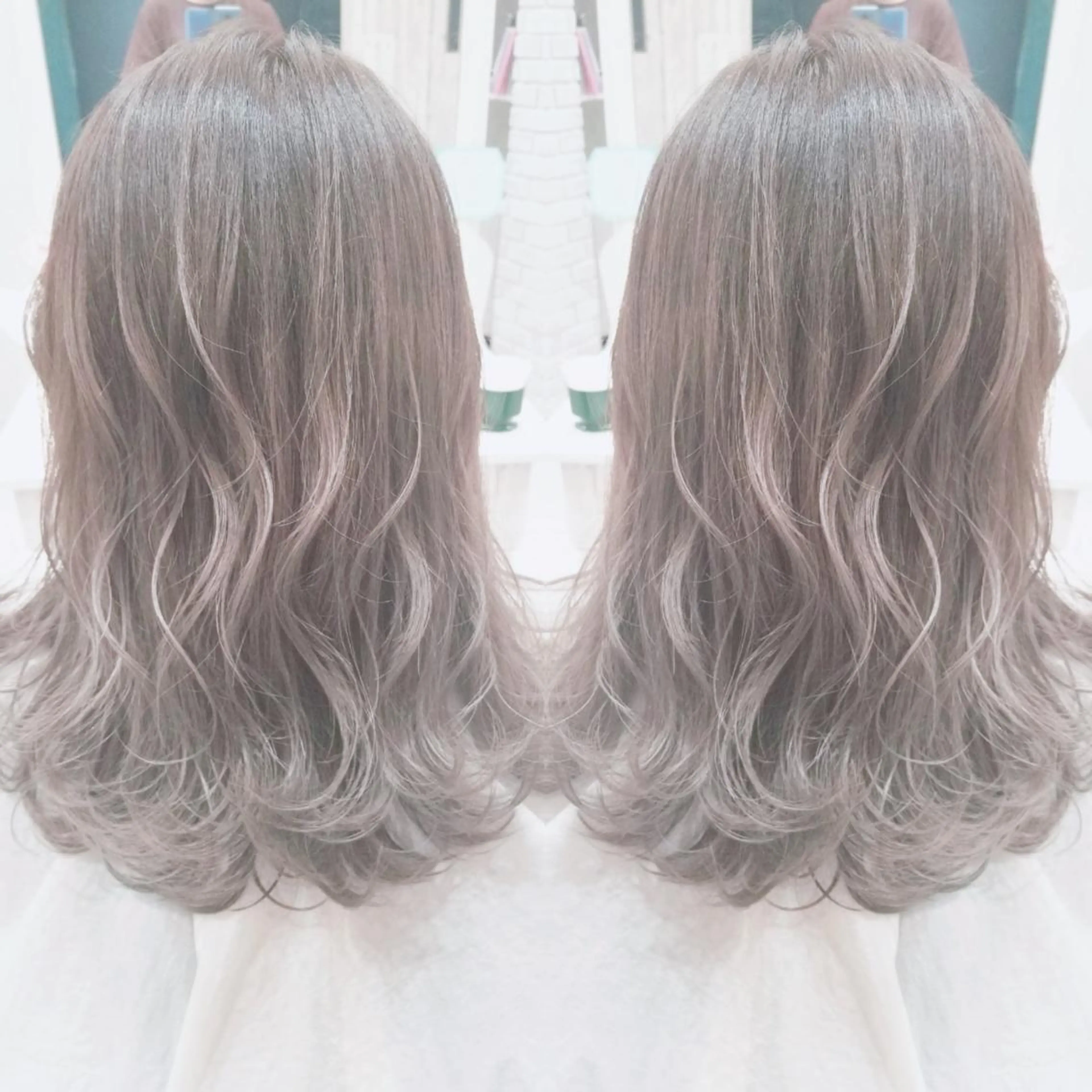 ミディアム カラー カット ヘアカラー トリートメント 店長✨レイヤー✖️ 髪質改善✖️韓国ヘアのヘアスタイル