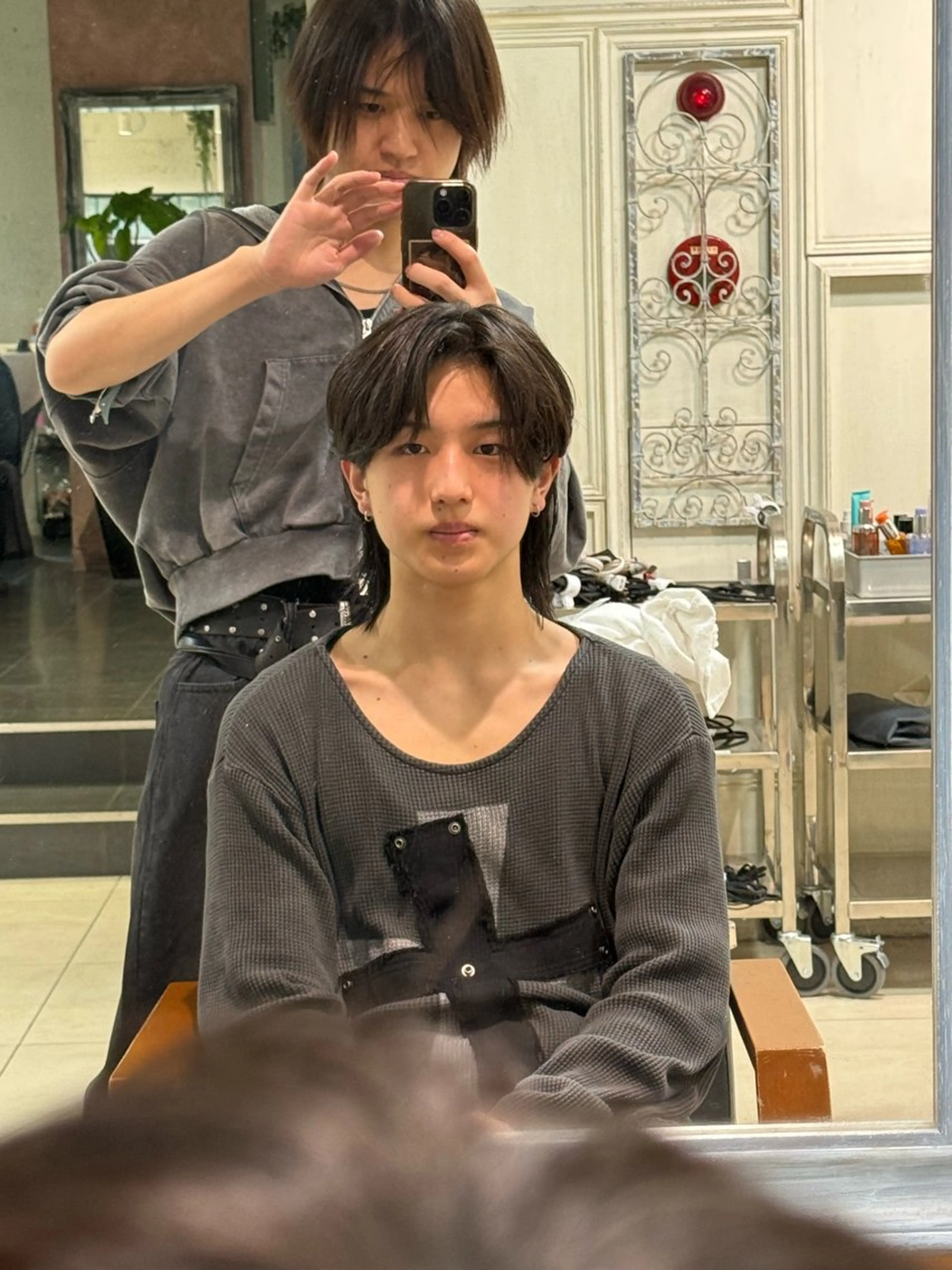 メンズ センターパート メンズウルフカット ウルフカット NEXTzer0 メンズカット/パーマのヘアスタイル