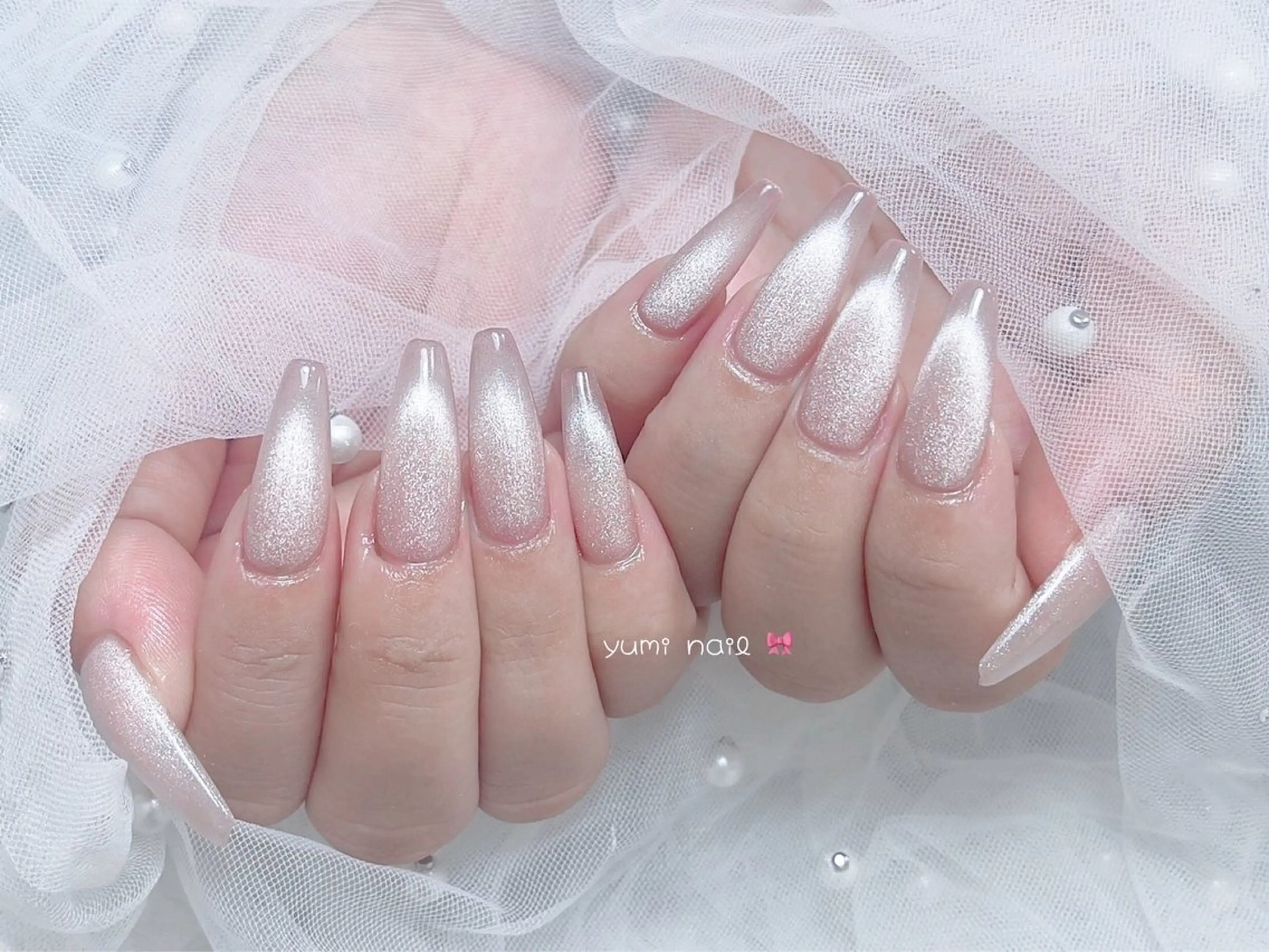 ネイル 𝐲𝐮𝐦𝐢🎀 長さ出しデザイン専門のネイルデザイン