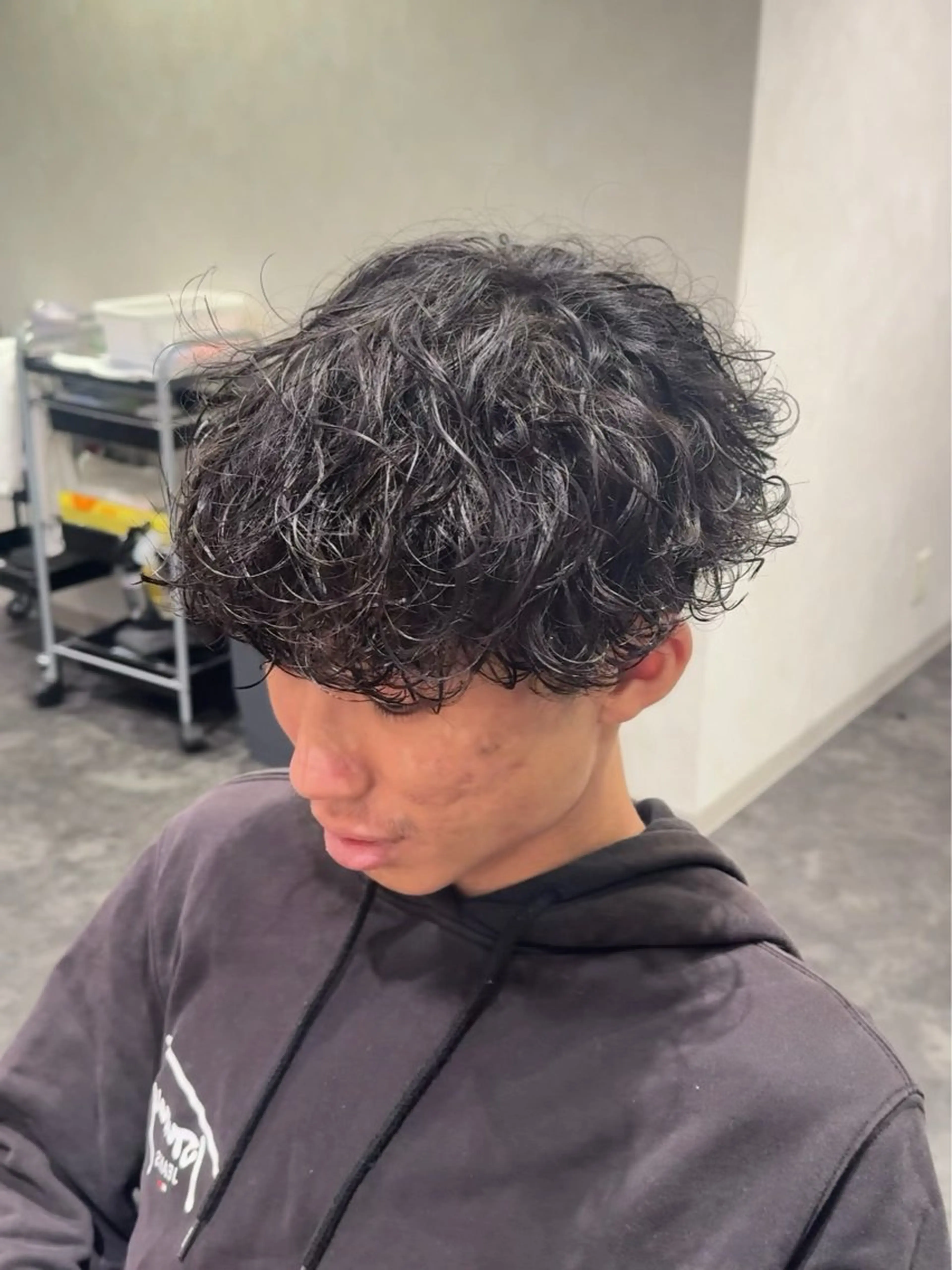 パーマ メンズ カット パーマ 浜野 泰斗のヘアスタイル