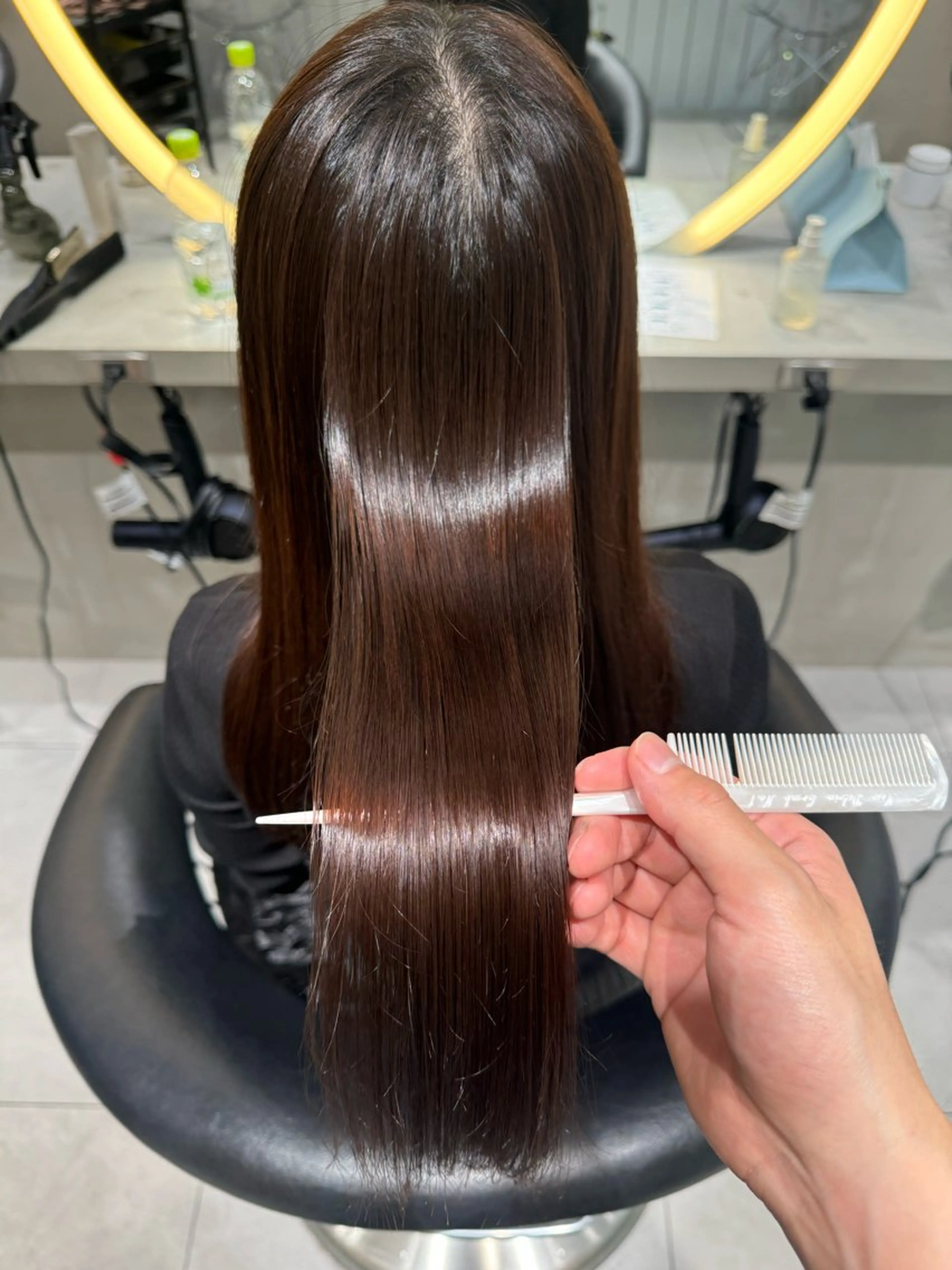 ロング 縮毛矯正 カット 縮毛矯正 トリートメント レイヤー/縮毛矯正 のマスター【タケル】のヘアスタイル