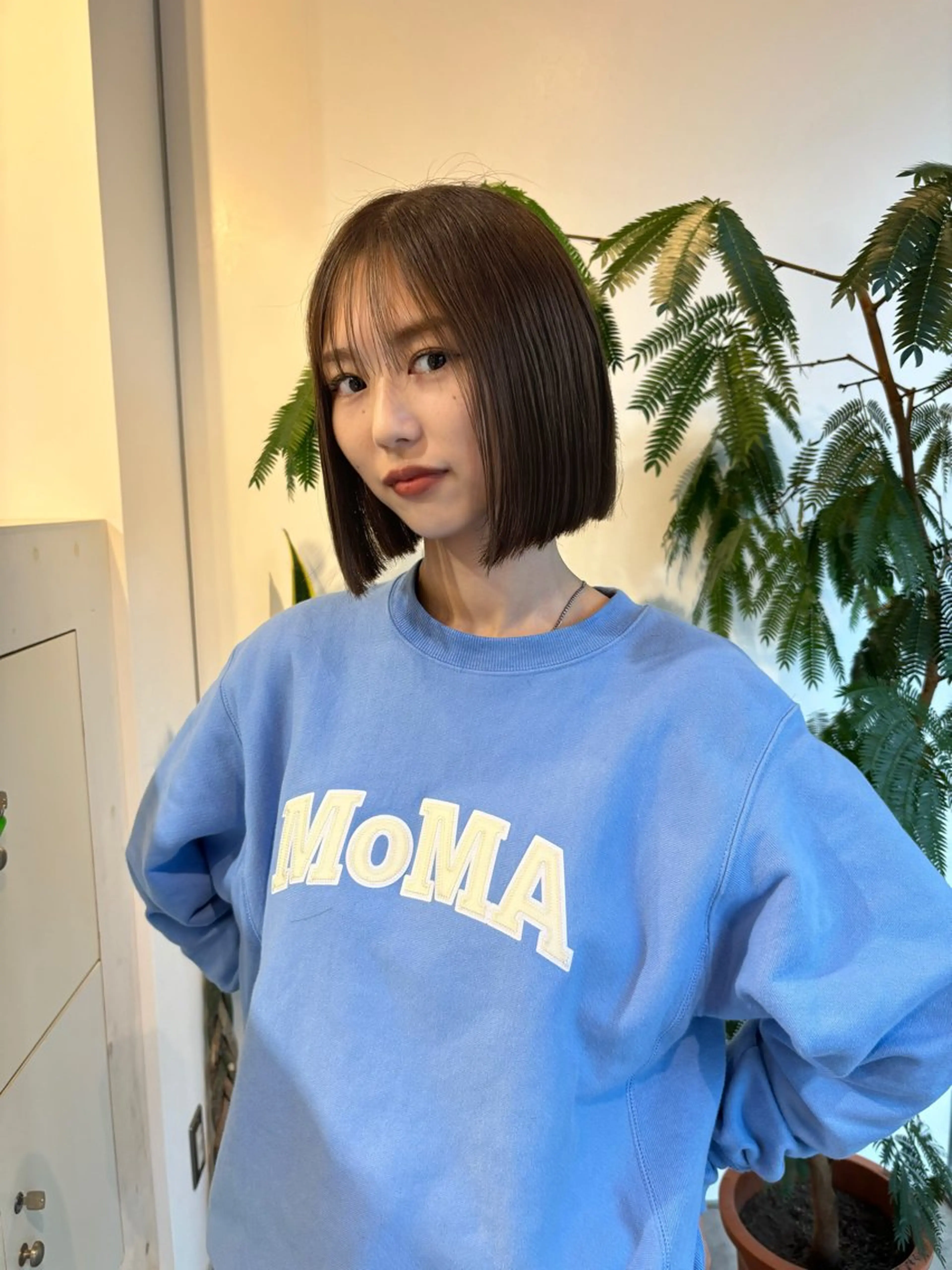 ショート カラー 切りっぱなしボブ ボブ カット ヘアカラー トリートメント 悩みを解決💫似合せ RENのヘアスタイル