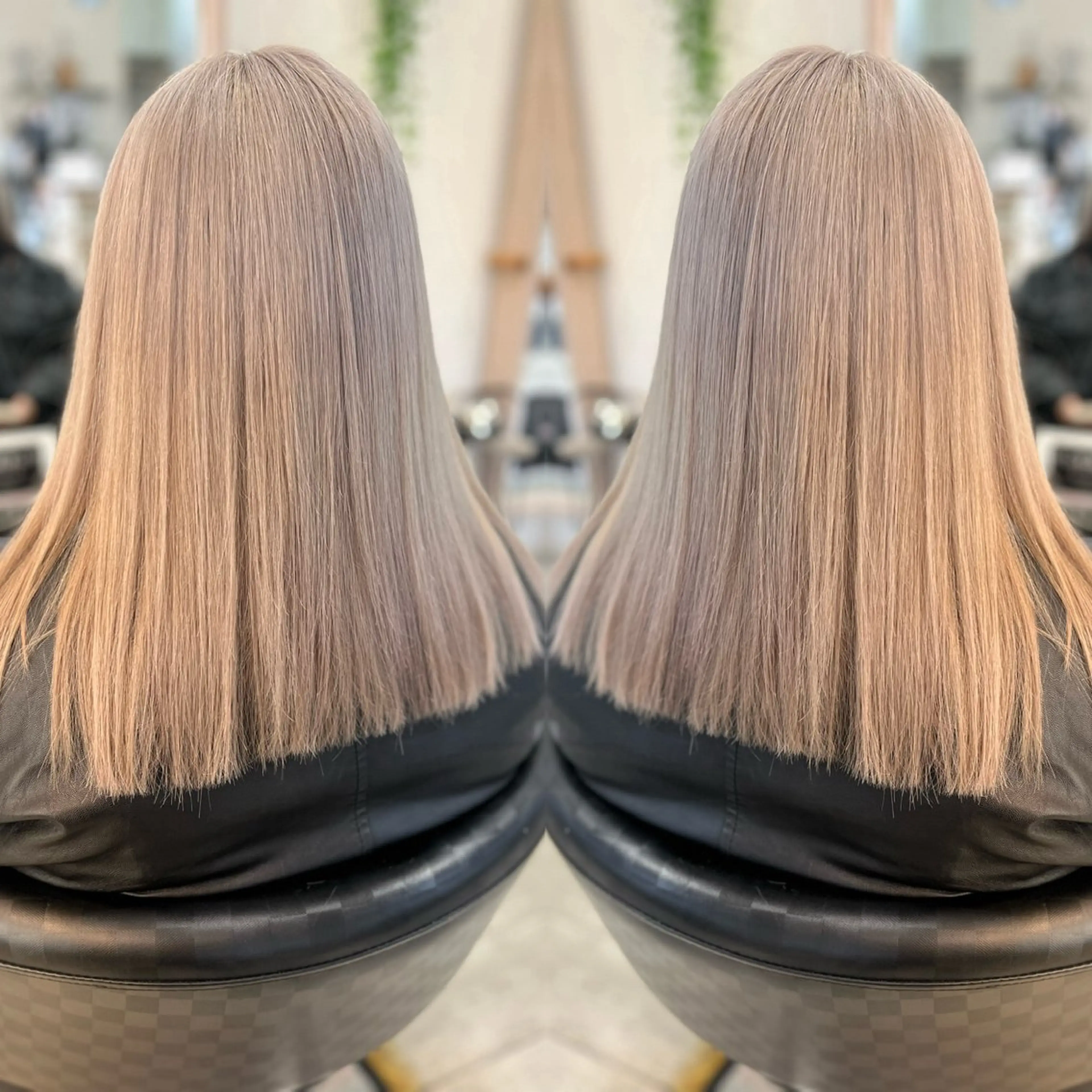 🦋人気ナンバーワン🦋ケアブリーチ使用 外国人風デザインカラー＋Aujuaトリートメントの写真