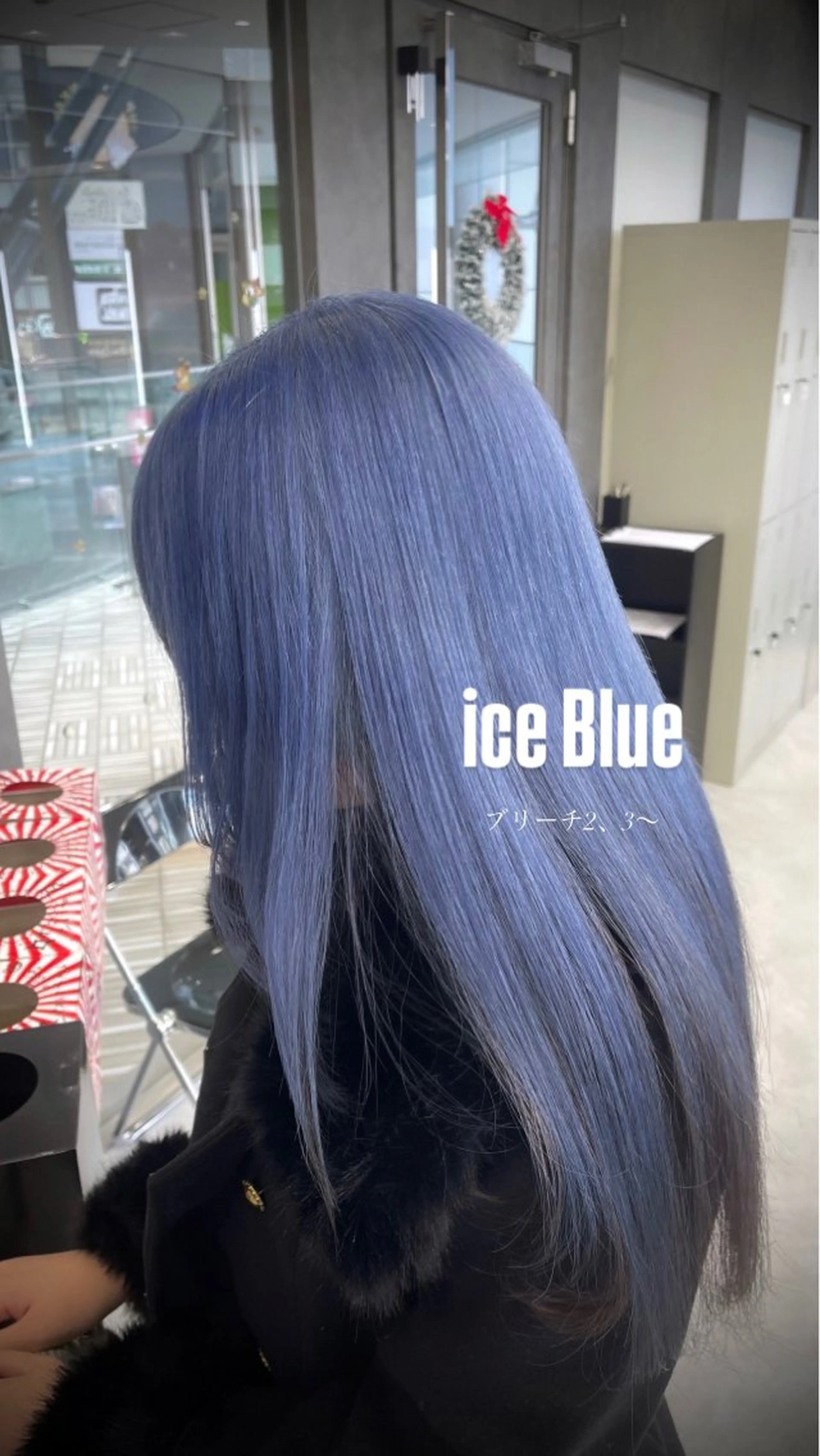 ロング カラー ブルーカラー 透明感カラー シルバー ヘアカラー トリートメント ケアブリーチ/透明感 カラー🤍YURIAのヘアスタイル