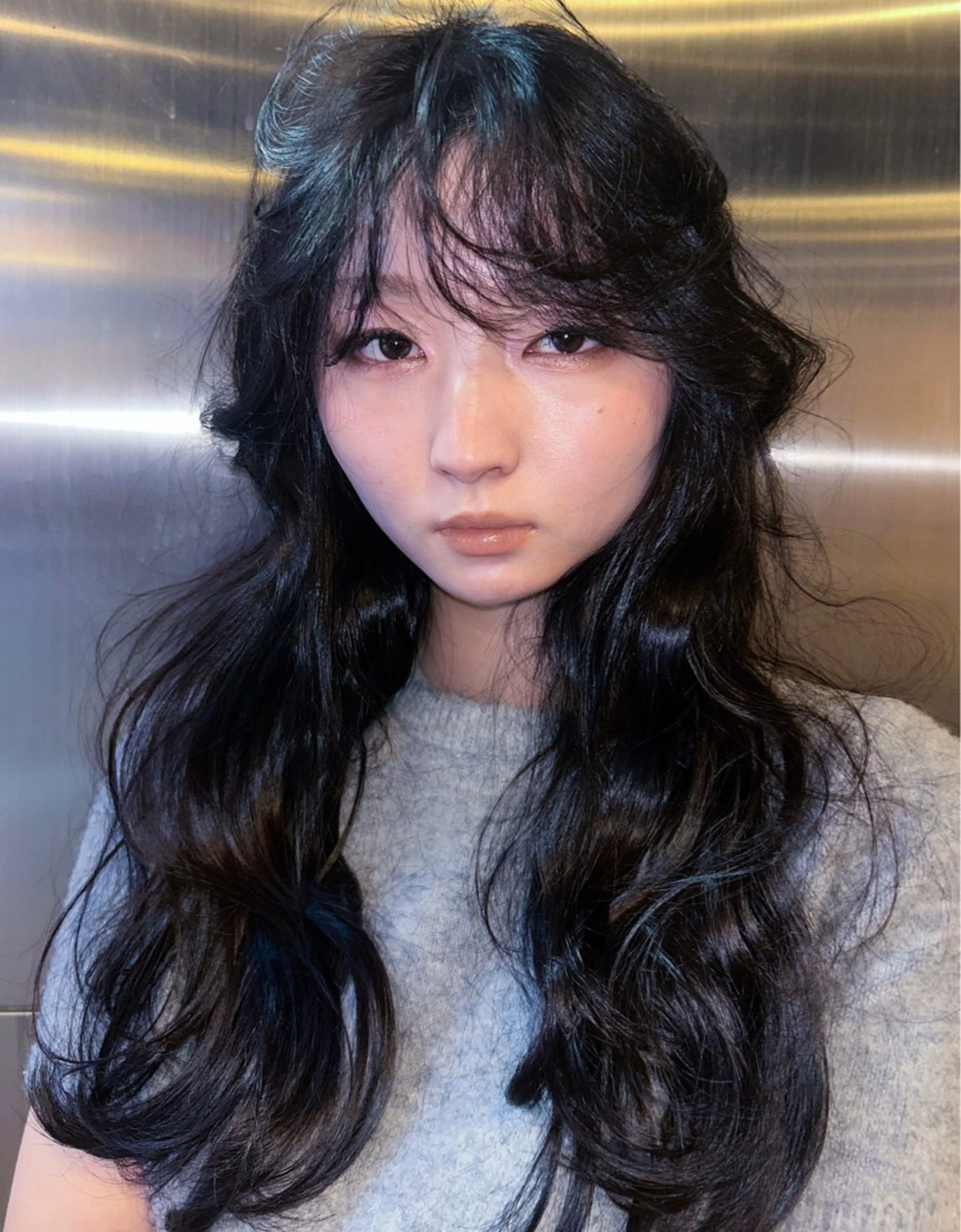 ロング カラー ブリーチ 透明感カラー ダブルカラー グレージュ ブリーチなしカラー cope’u ROWEN所属・🪽デザインカラー/ ブリーチ/陽向🪽のヘアスタイル