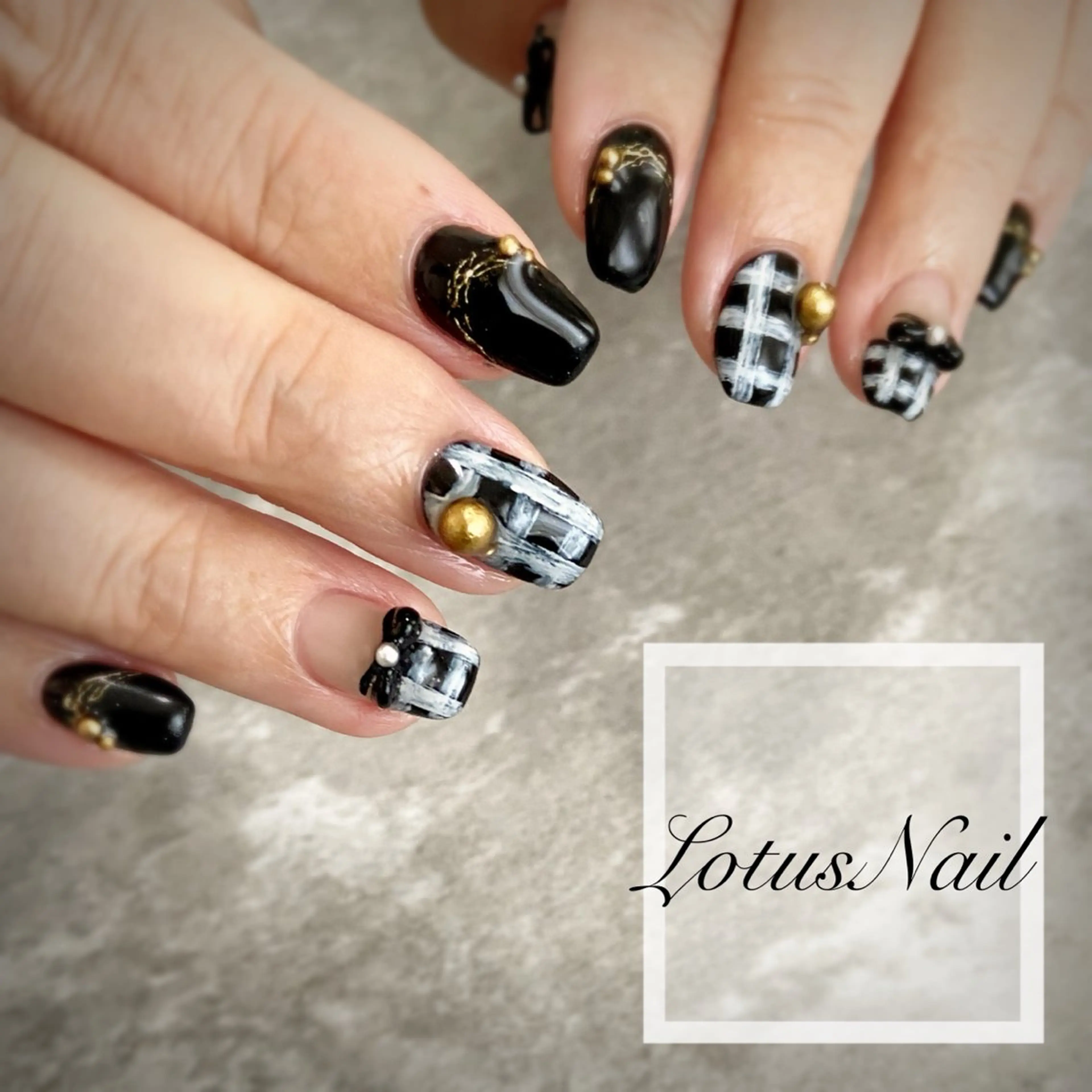 ネイル 冬ネイル Lotus Nailのネイルデザイン