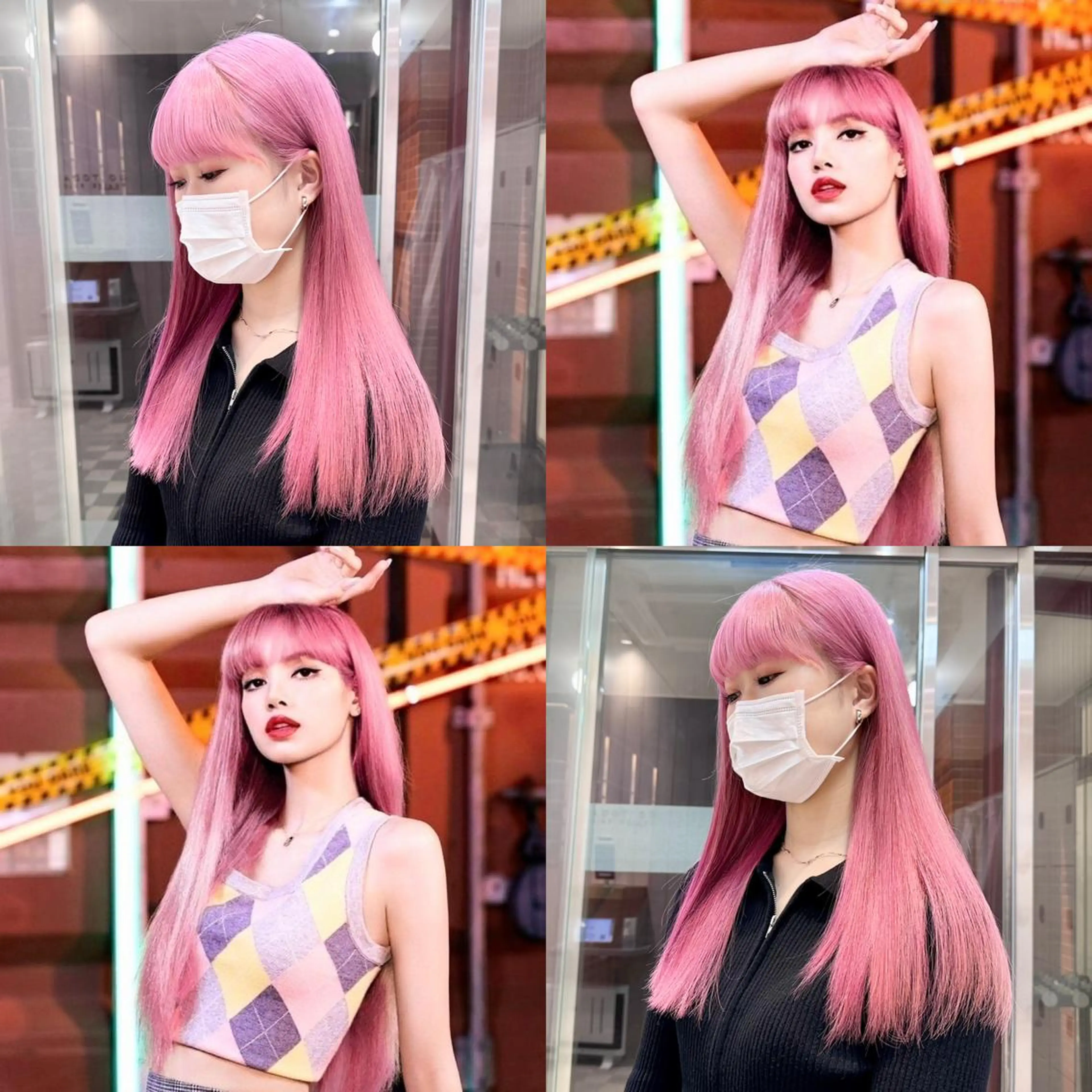セミロング カラー カット ヘアカラー ヘッドスパ ヘアセット 🤍ハイトーンカラー 緒方 柚衣🤍のヘアスタイル