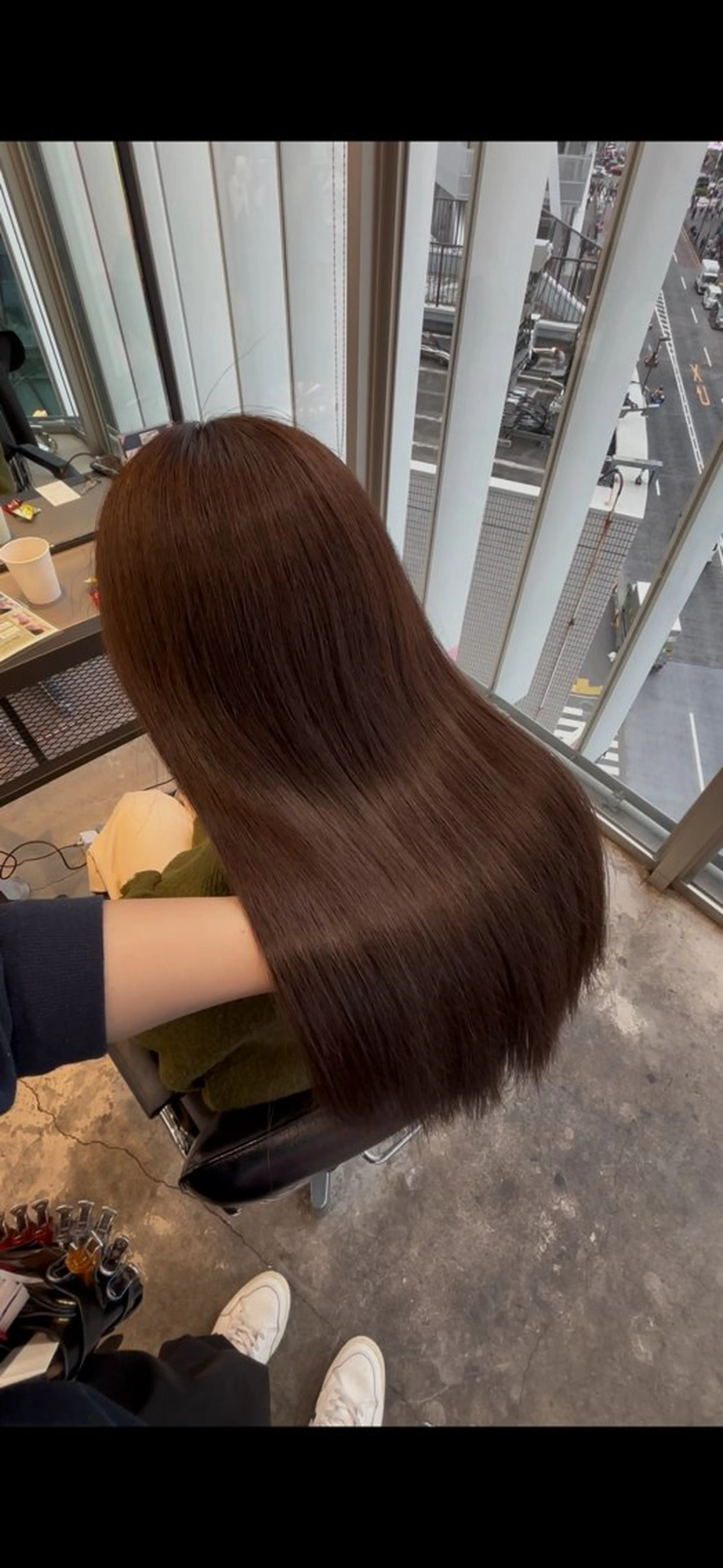ロング カラー 縮毛矯正 トリートメント ダメージレス艶髪 🦋MISAKI🦋のヘアスタイル