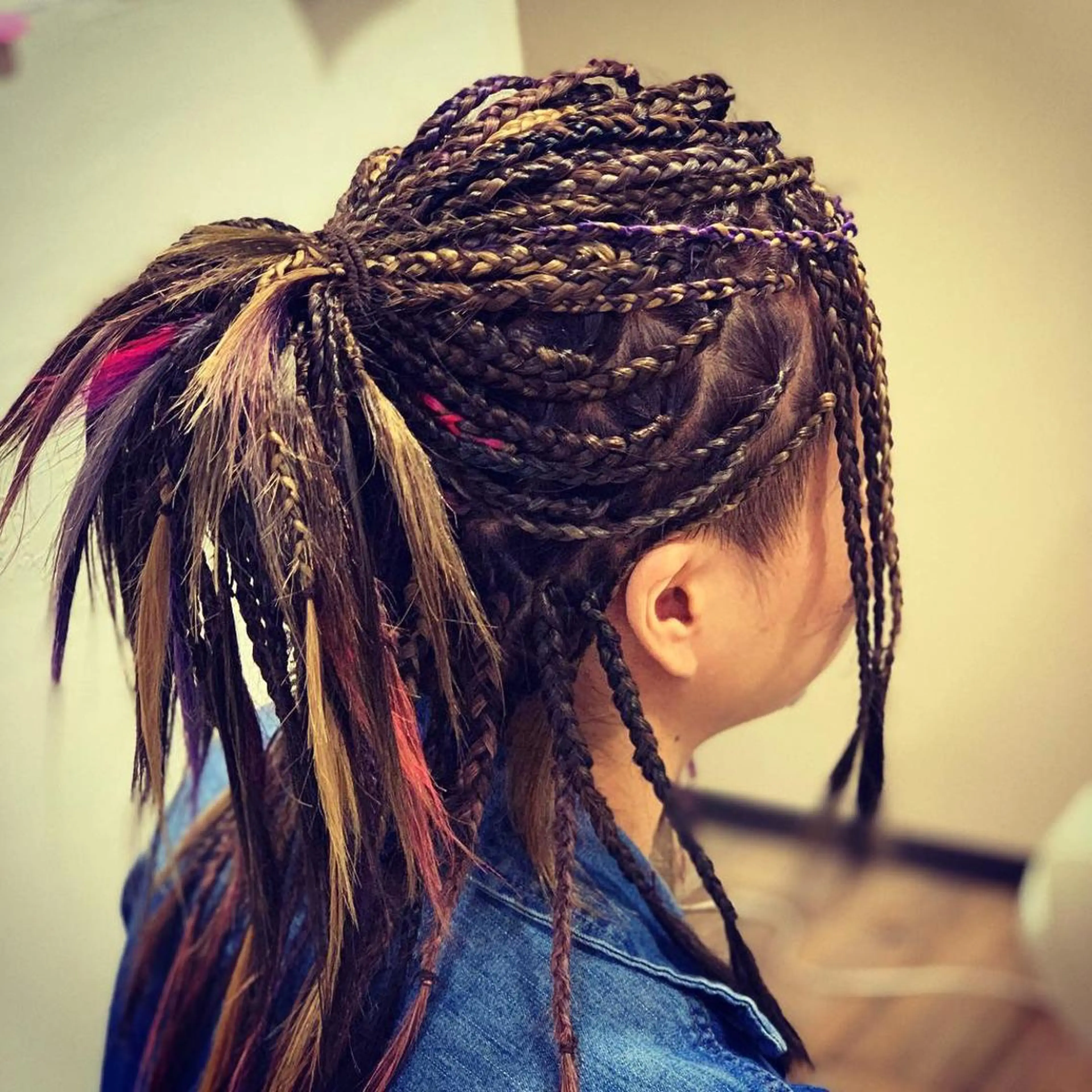 ロング エクステ レディース専用🌷咲 の垢抜けブリーチ部屋のヘアスタイル