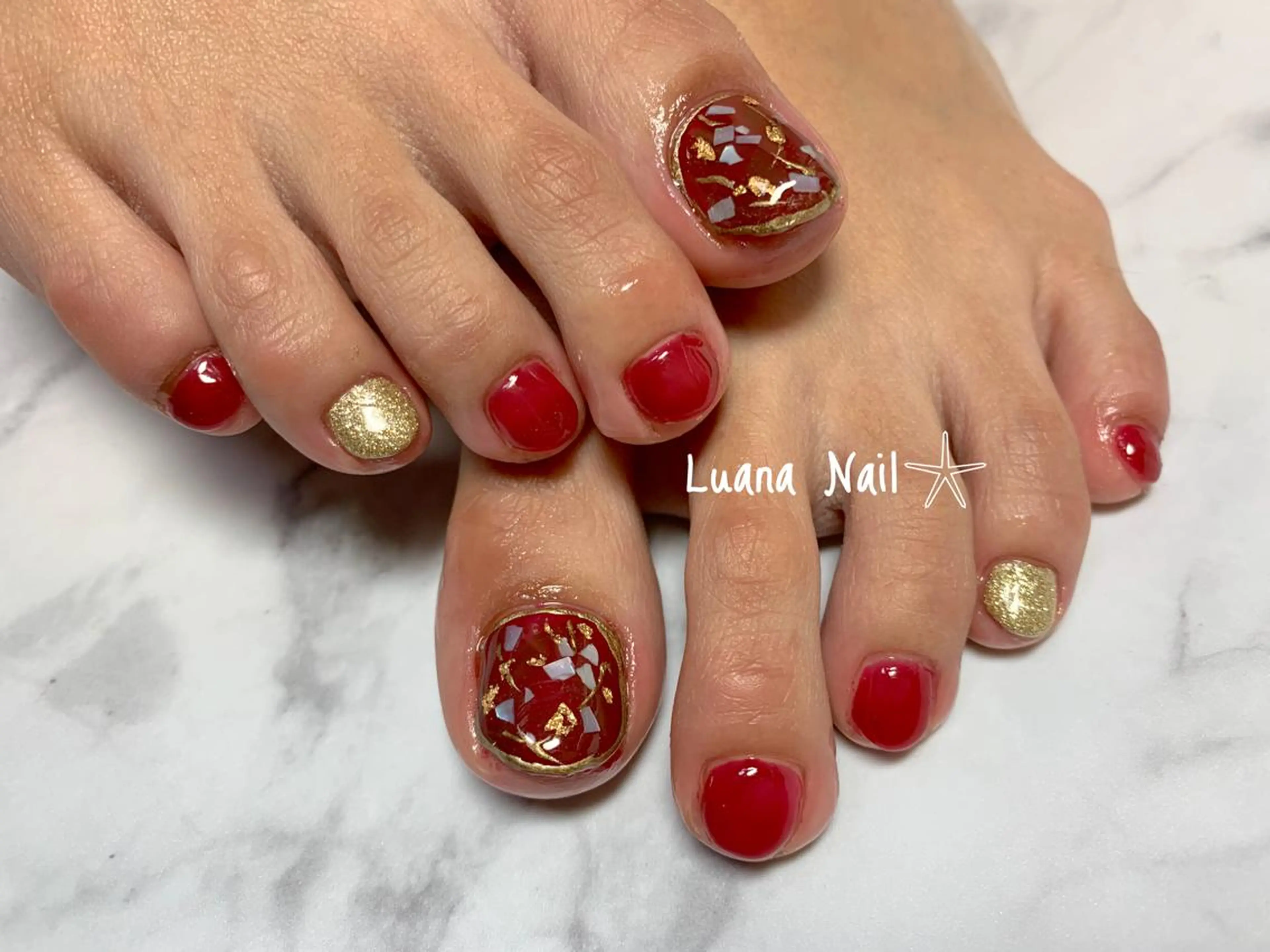 ネイル フットネイル BeauJu by Luana Nail所属・BeauJu by Luana Nailのネイルデザイン