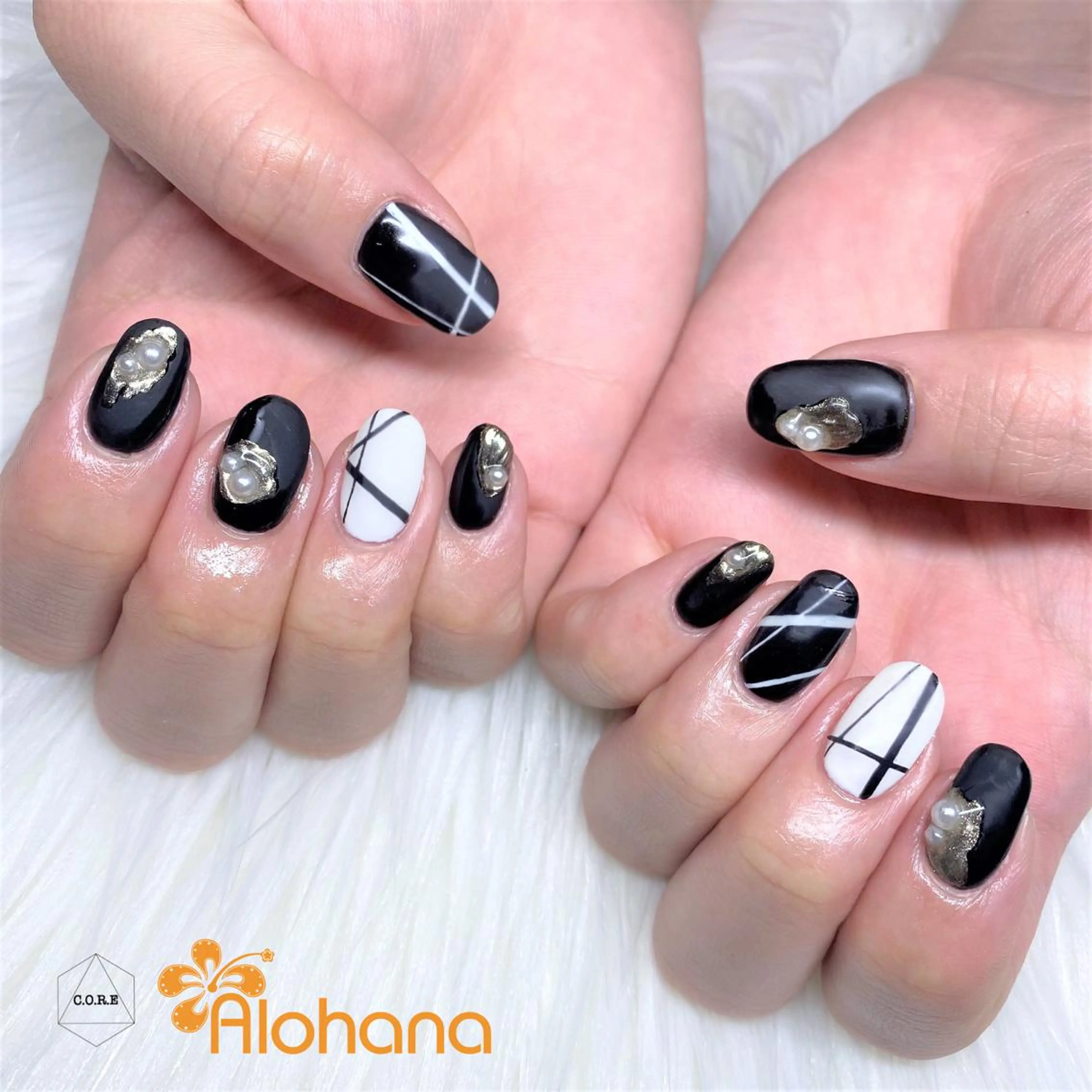 ネイル マットネイル Alohana Minaのネイルデザイン