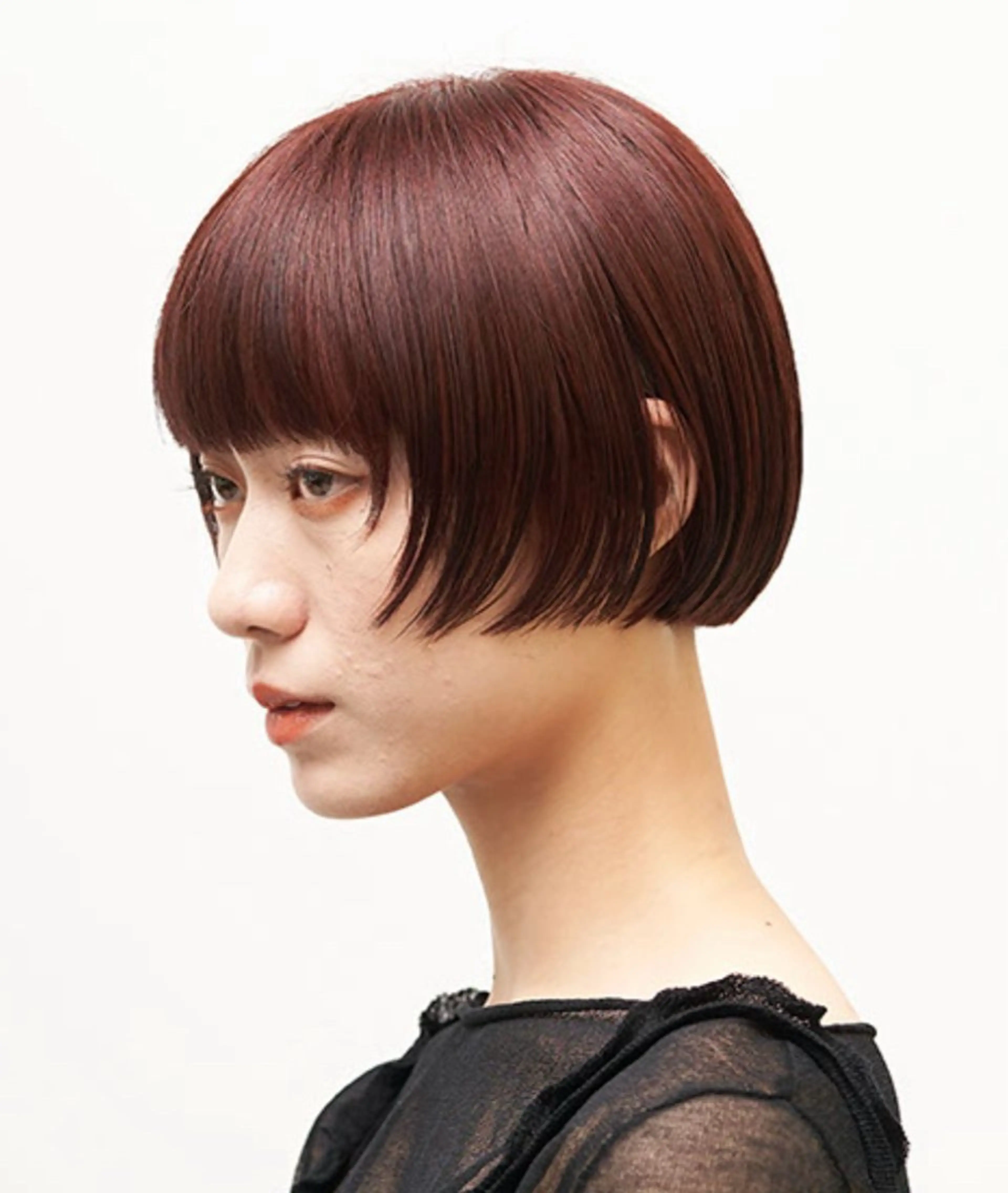 カラー ブラウンカラー ピンクカラー カラーモデル募集 三浦真理恵のヘアスタイル