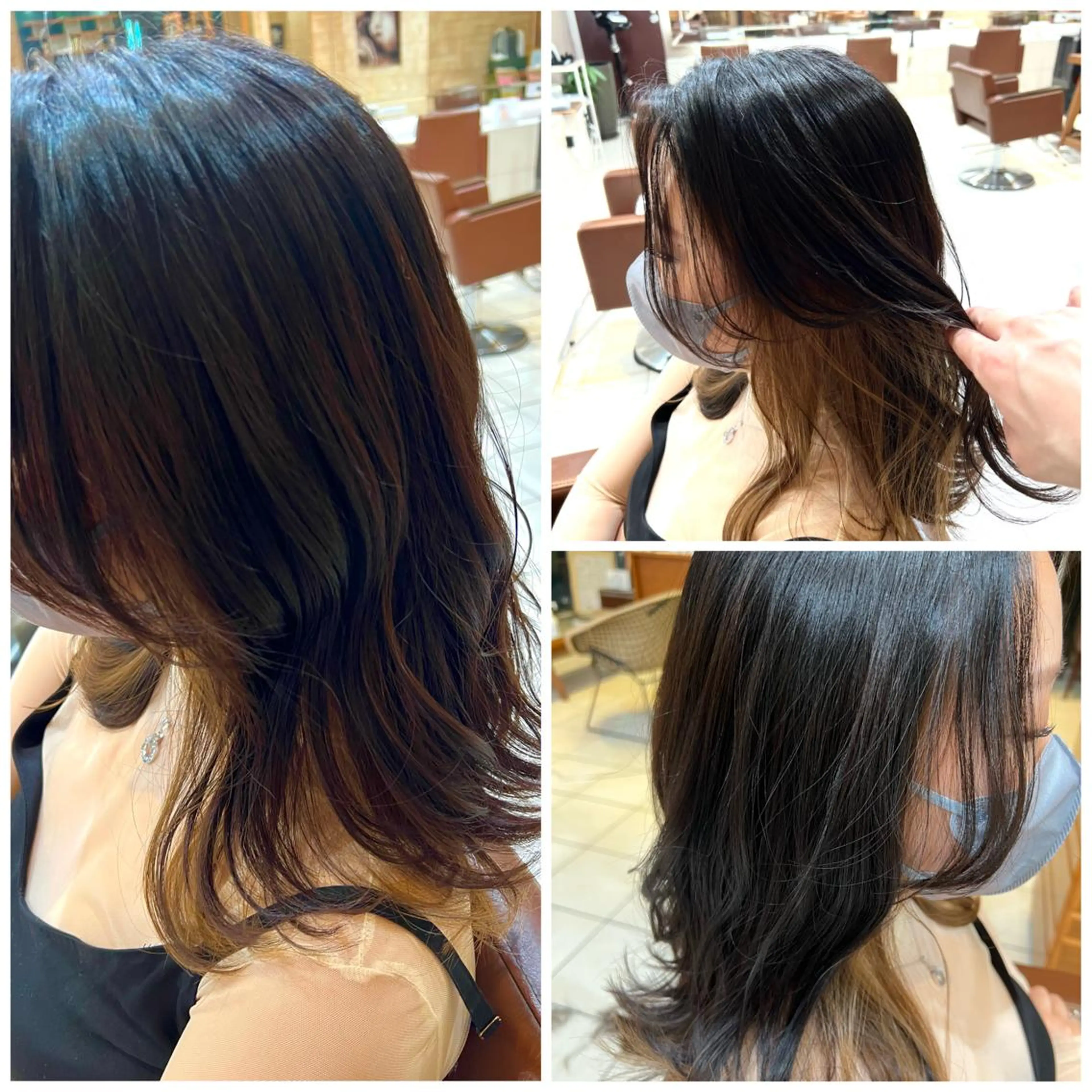 カラー インナーカラー 川崎レイヤーカット /江口真正のヘアスタイル