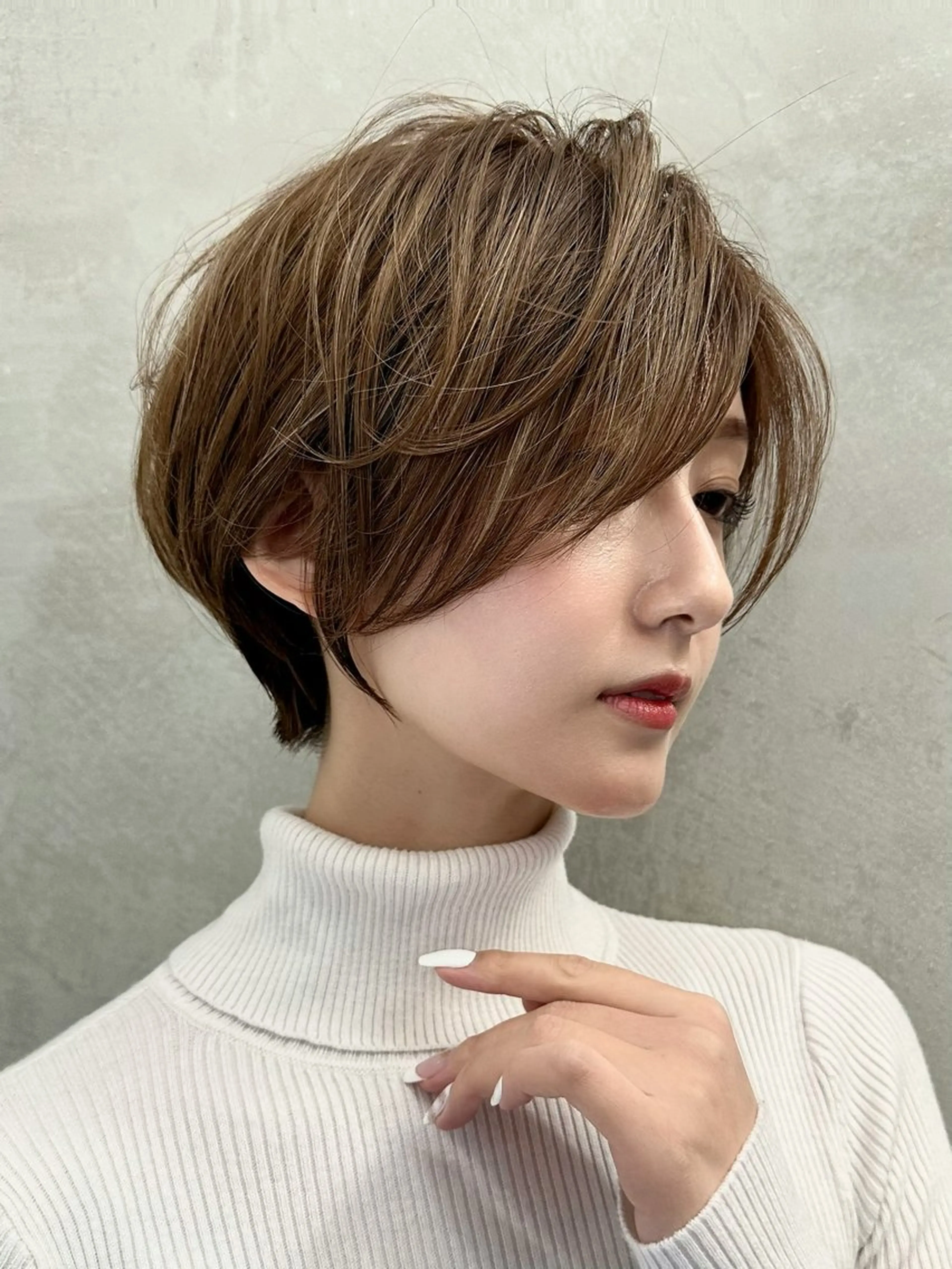 ショート 小顔カット カット ヘアカラー トリートメント ヘッドスパ taiga レイヤー /髪質改善/矯正🌈のヘアスタイル